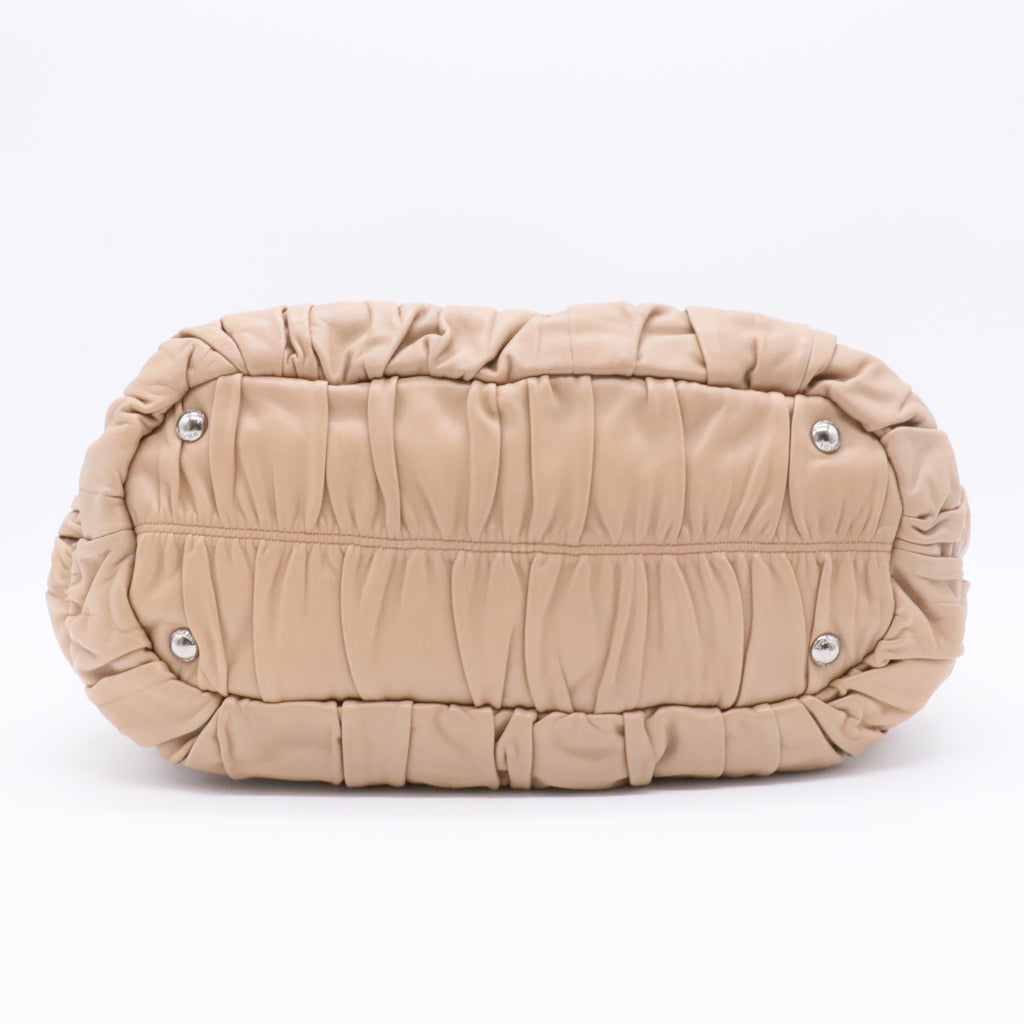 Prada Vernice Gaufre Satchel For Gisel