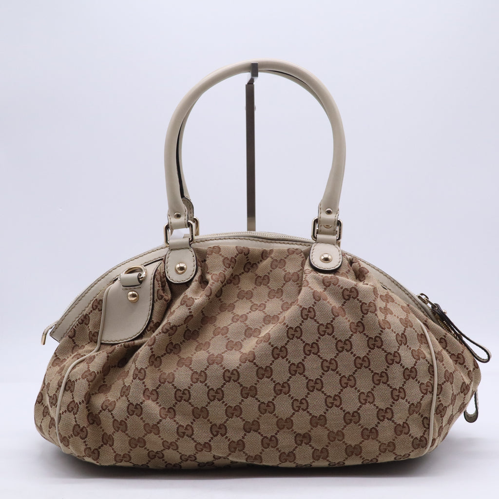 Sukey Tote GG Canvas with Leather Medium B21237