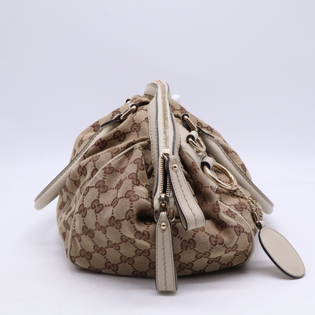 Sukey Tote GG Canvas with Leather Medium B21237
