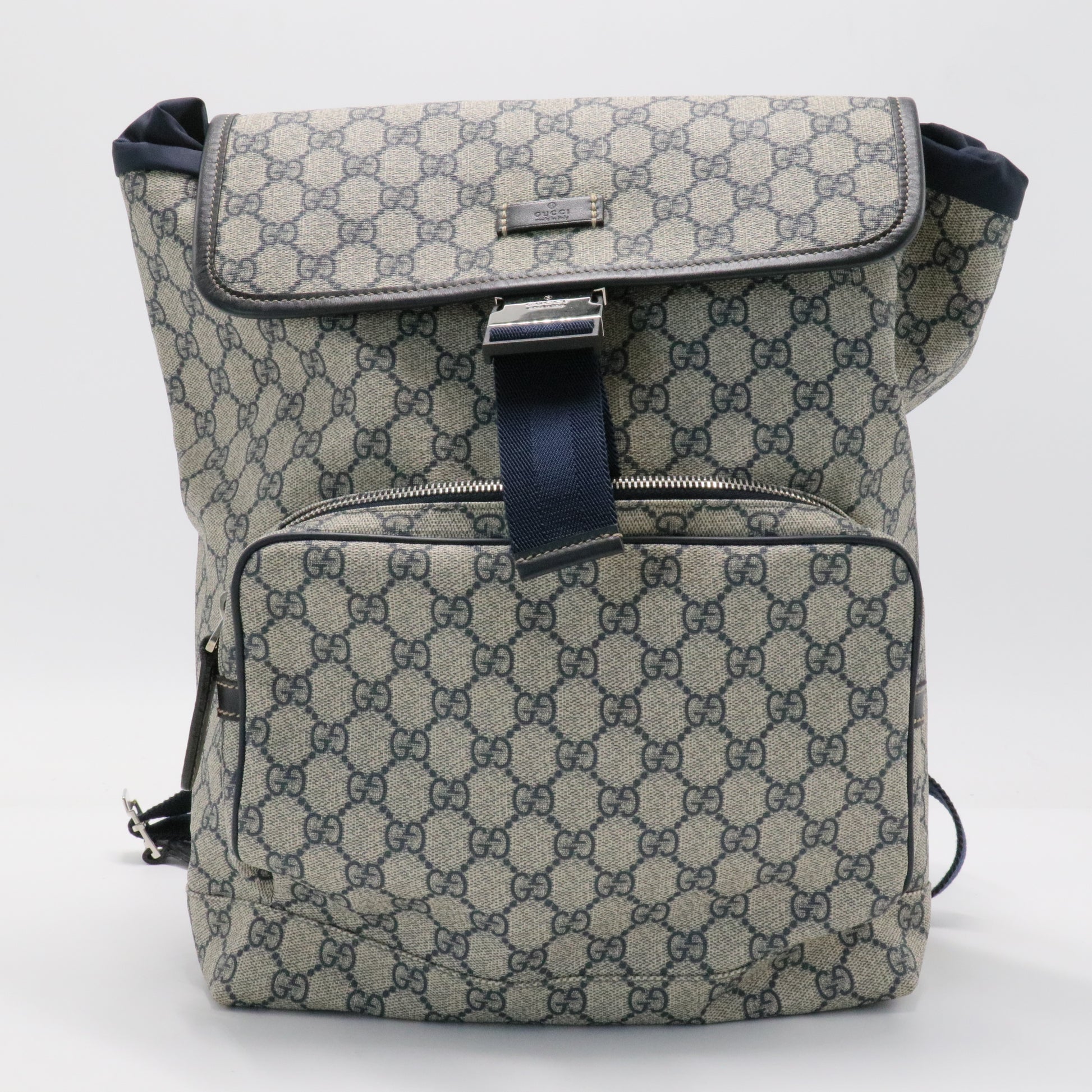 Buckle Backpack GG Coated Canvas Medium
