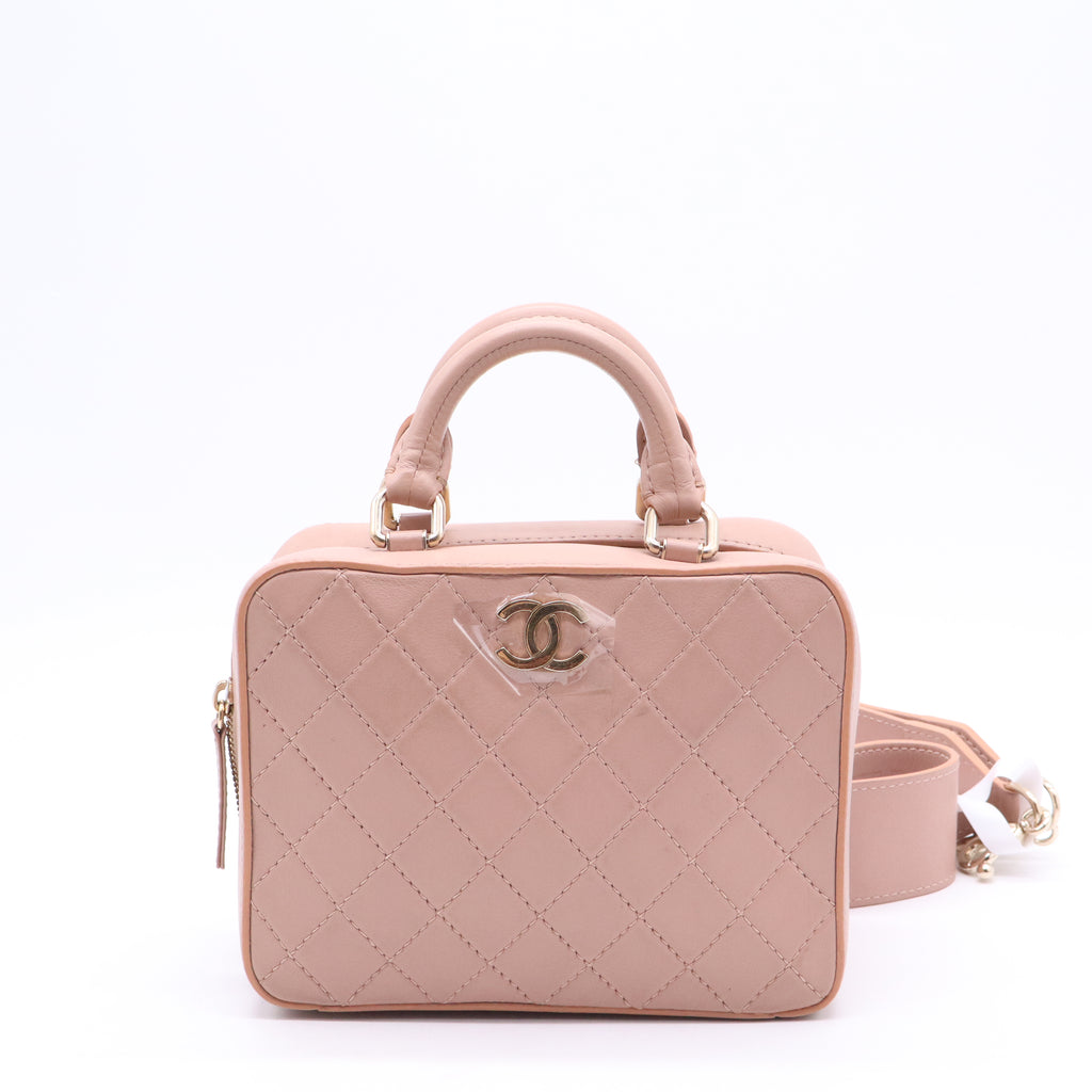 Travel Kit Vanity Case Quilted Calfskin B21281