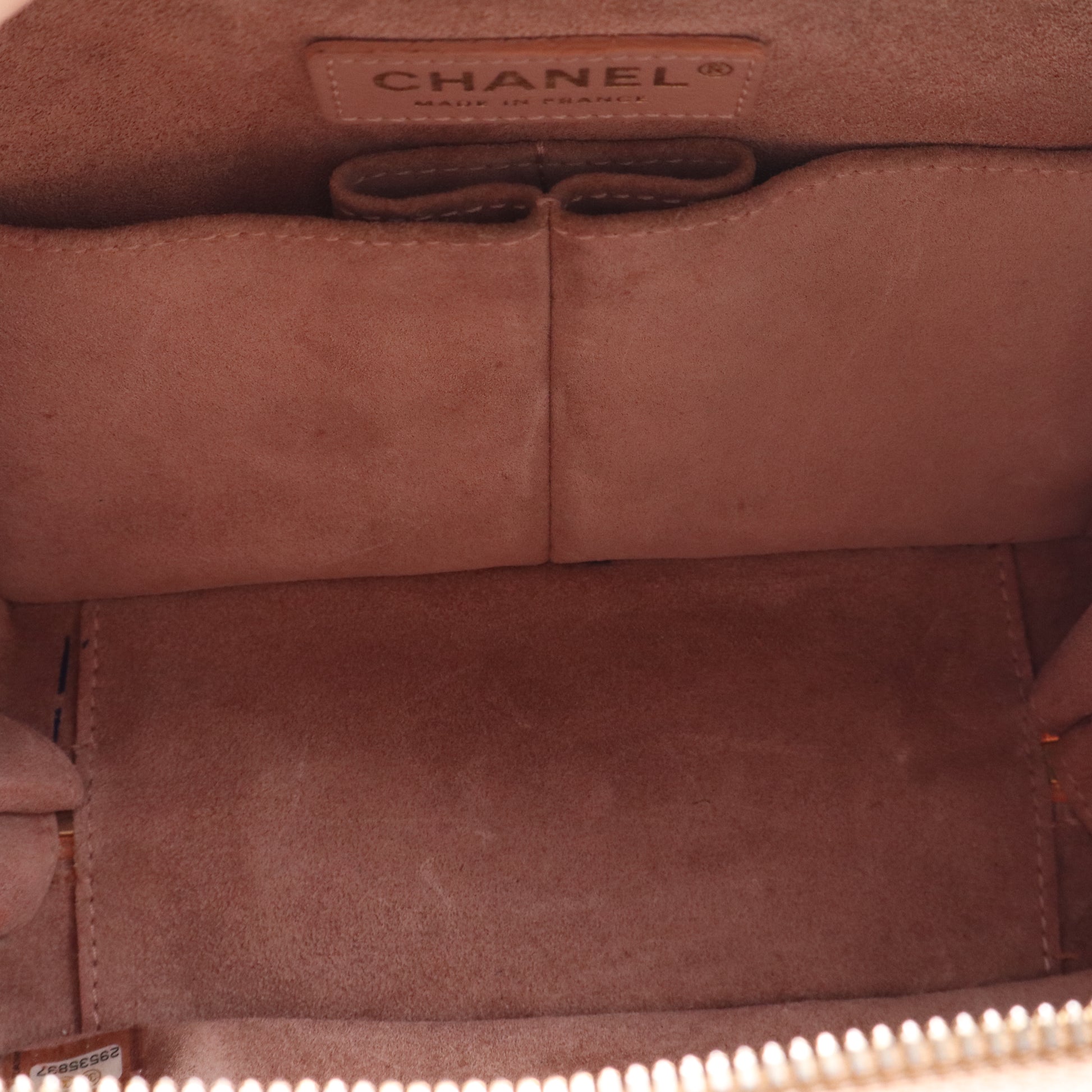 Travel Kit Vanity Case Quilted Calfskin Small Twins B21281