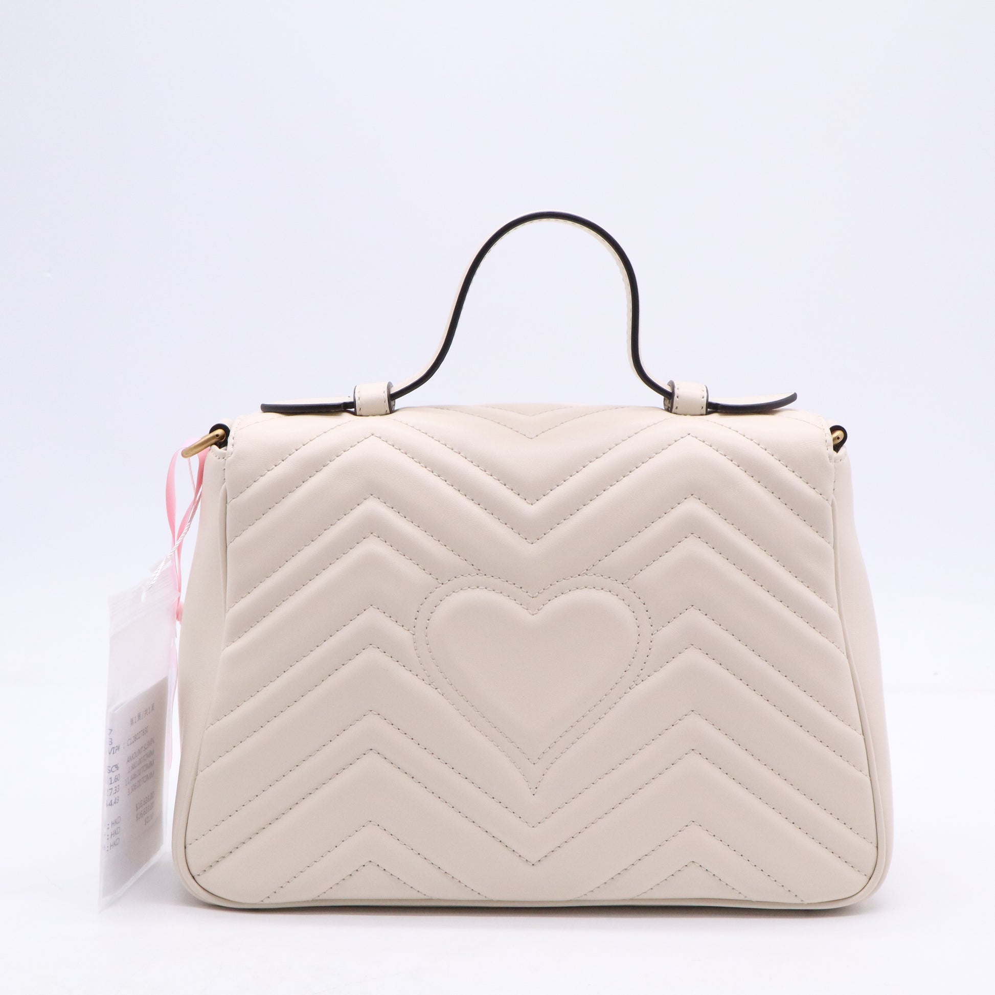 GG Marmont Top Handle Flap Bag Matelasse Leather Medium Twins LDJ3897