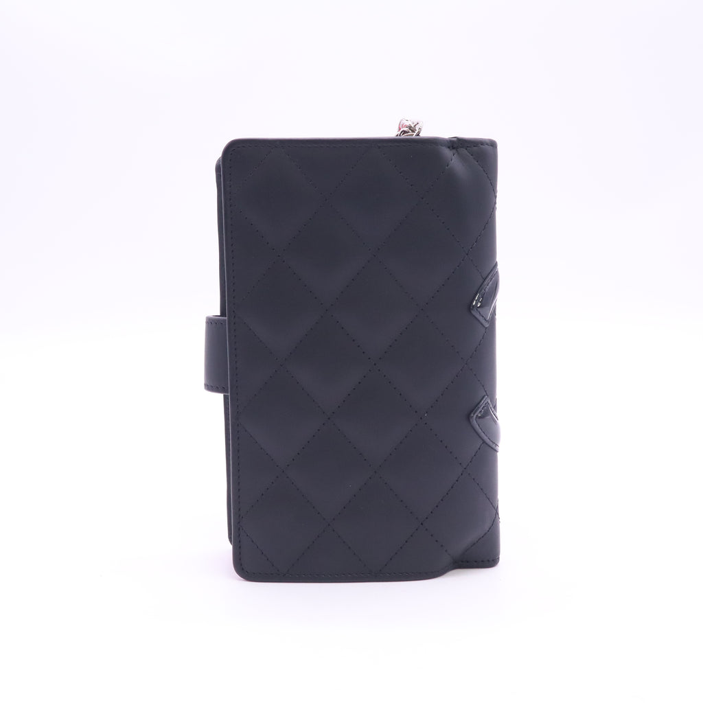 Calfskin Cambon Zipped Pocket Wallet Black W23590