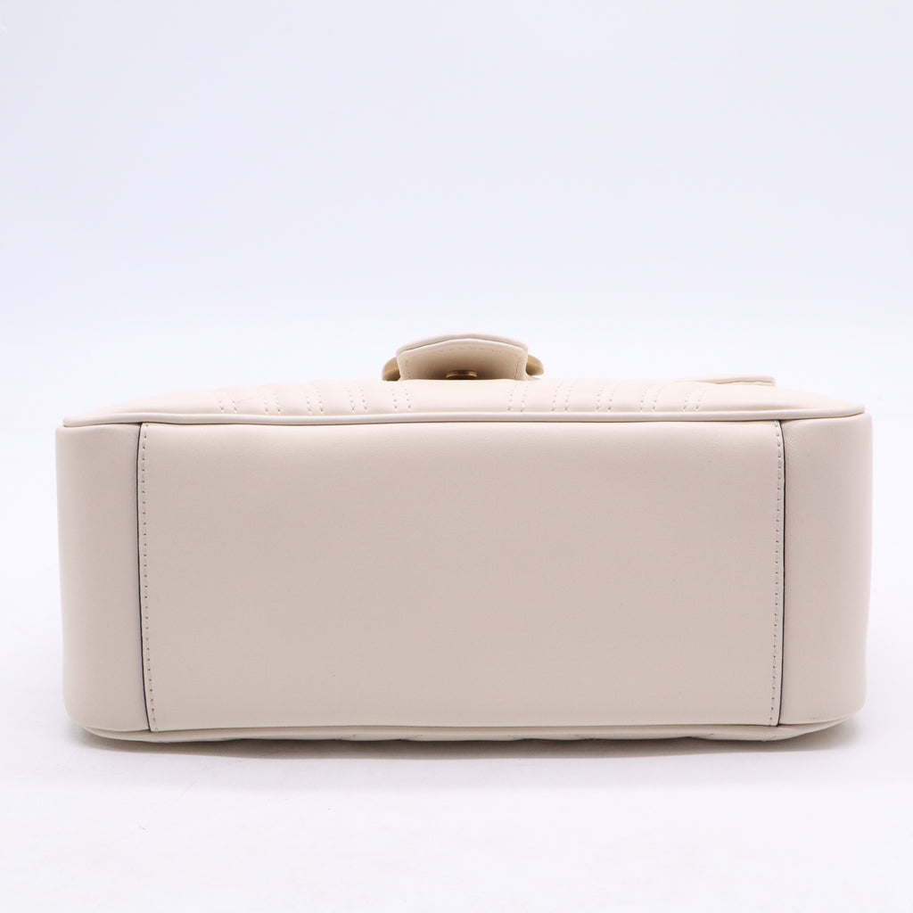 GG Marmont Top Handle Flap Bag Matelasse Leather Medium Twins LDJ3897