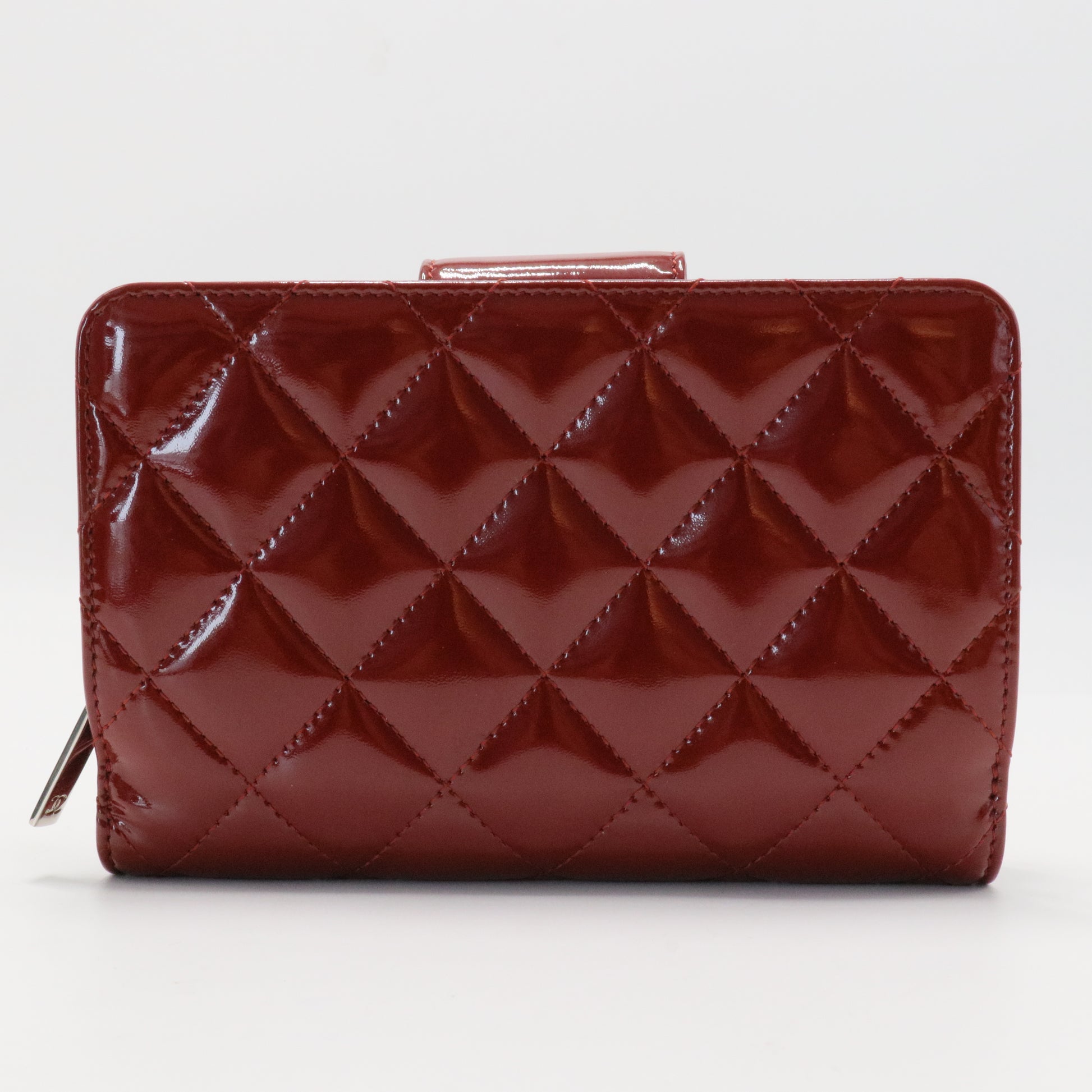 French Wallet Quilted Patent Wallet