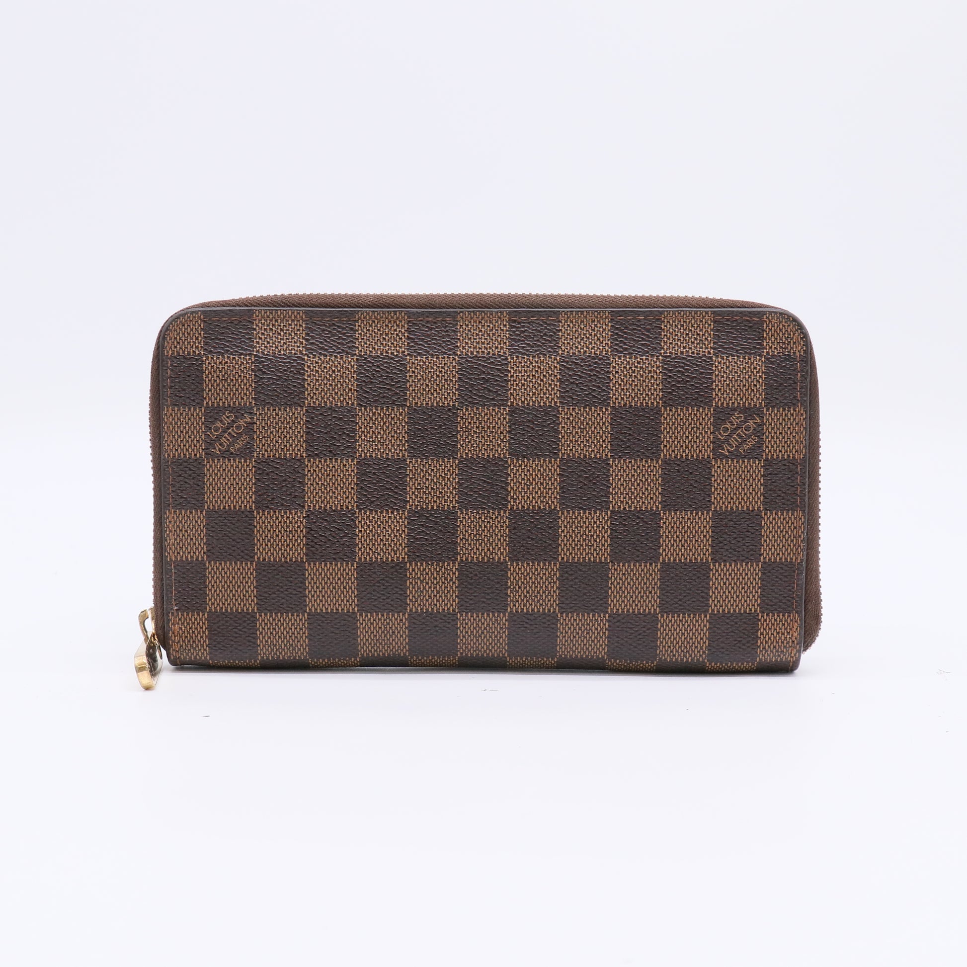 Louis Vuitton Zippy Wallet in Damier Ebene canvas W22387