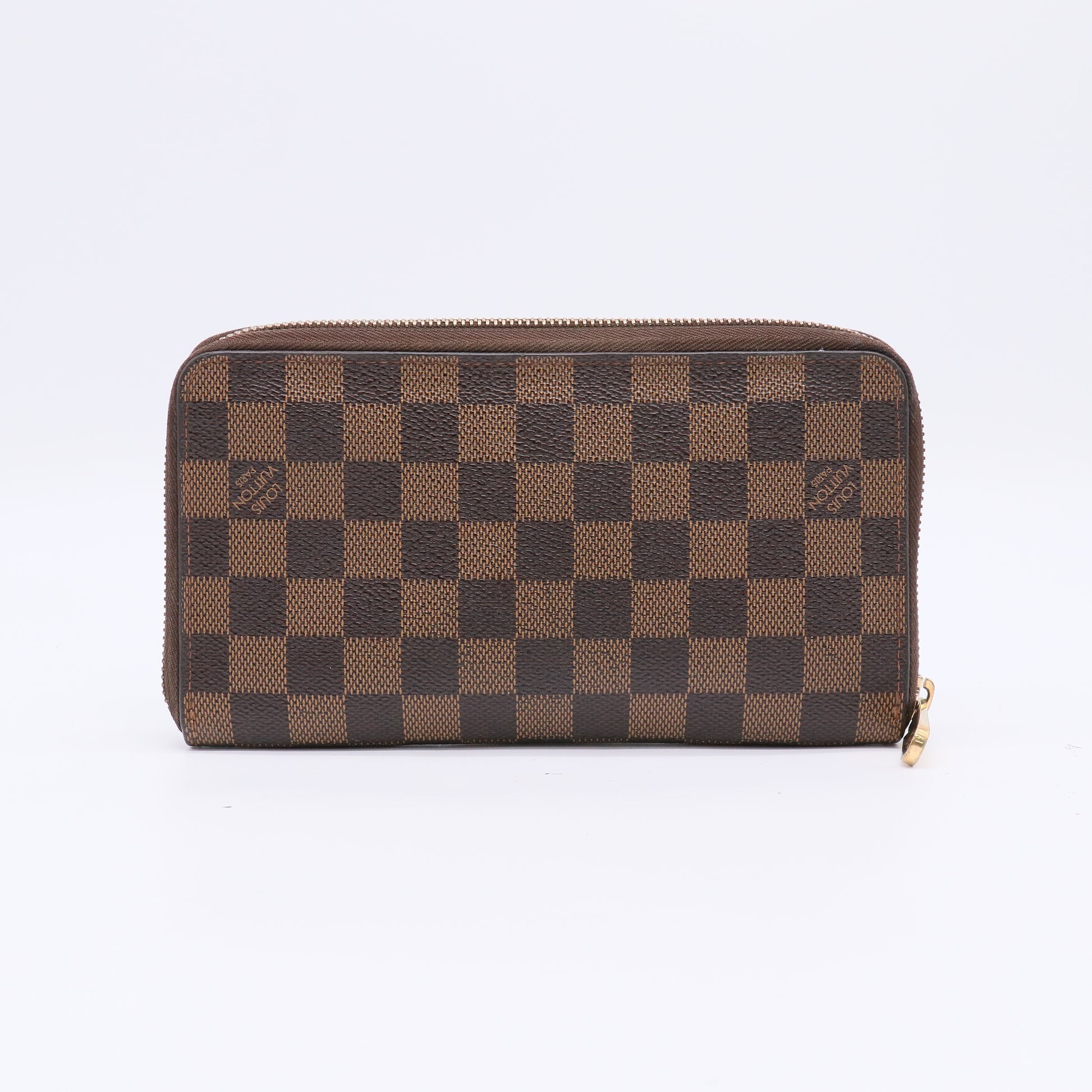 Louis Vuitton Zippy Wallet in Damier Ebene canvas W22387