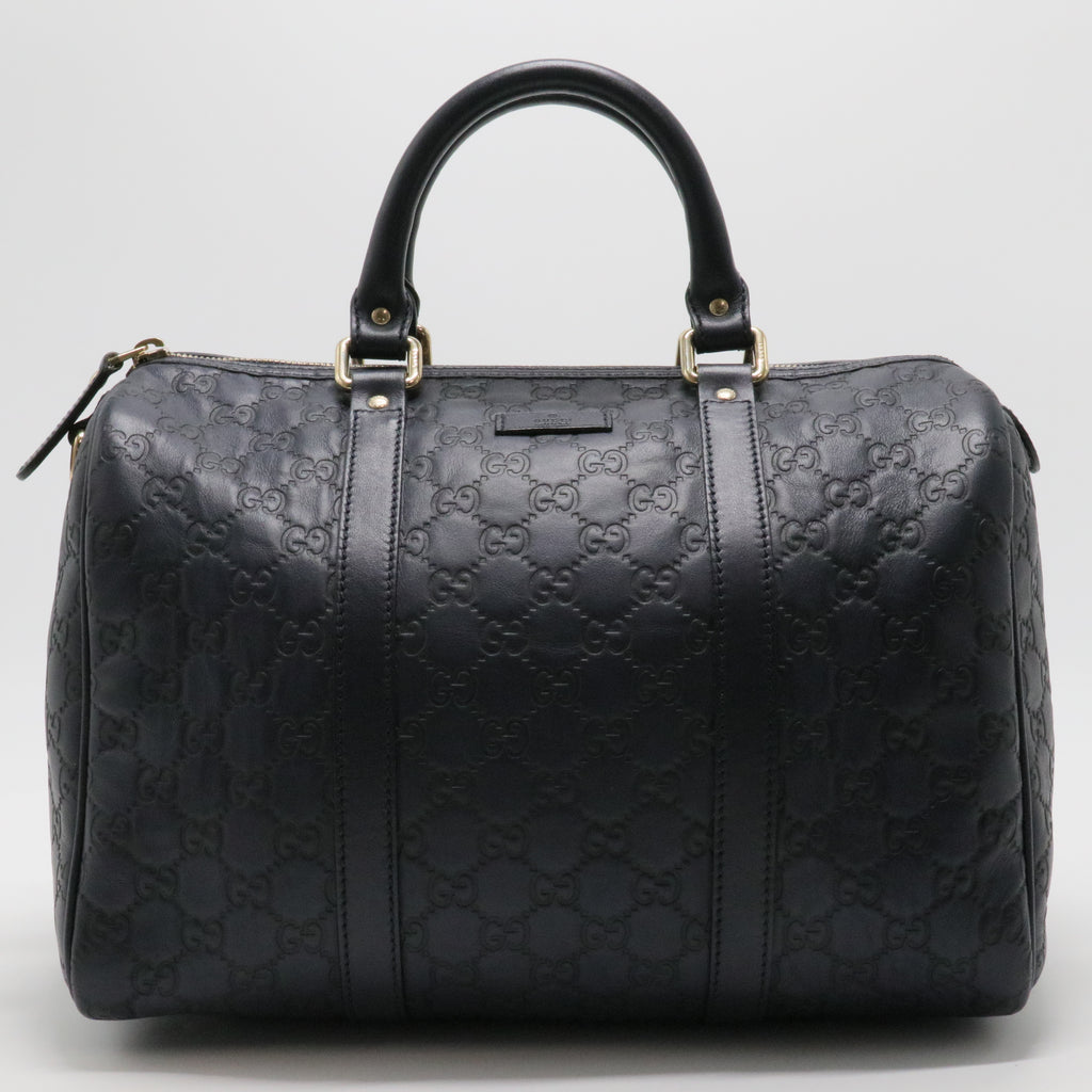 Dark Brown Guccissima Leather Medium Joy Boston Bag