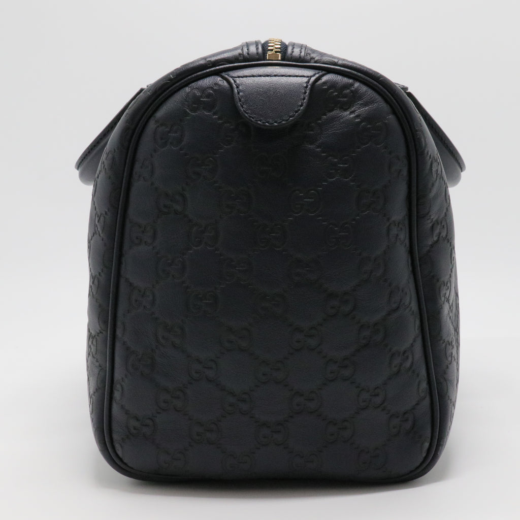 Dark Brown Guccissima Leather Medium Joy Boston Bag