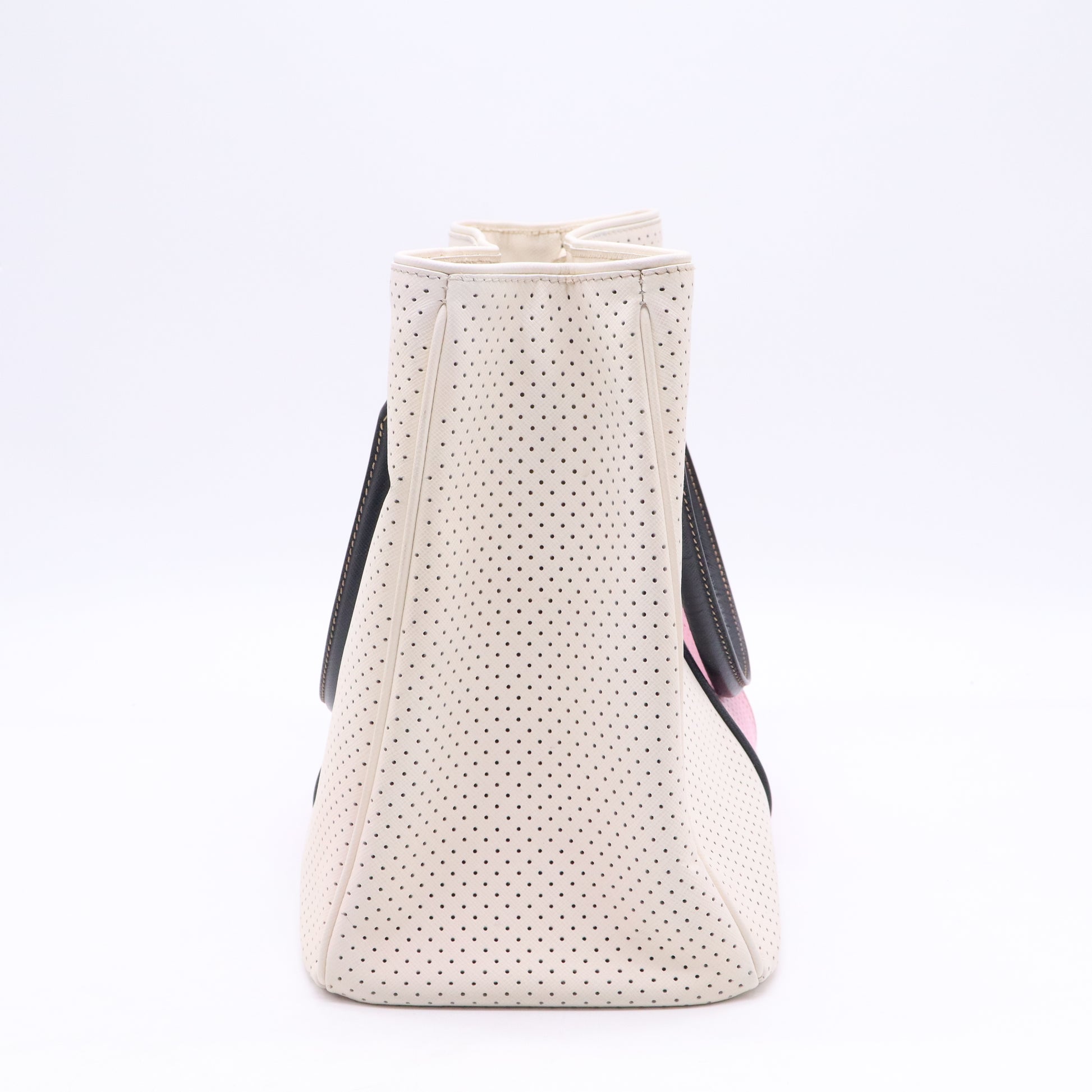 Prada Tricolor Saffiano Lux Leather Perforated Tote  B21200