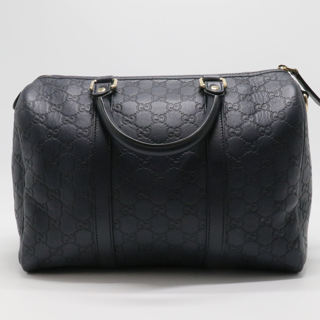 Dark Brown Guccissima Leather Medium Joy Boston Bag
