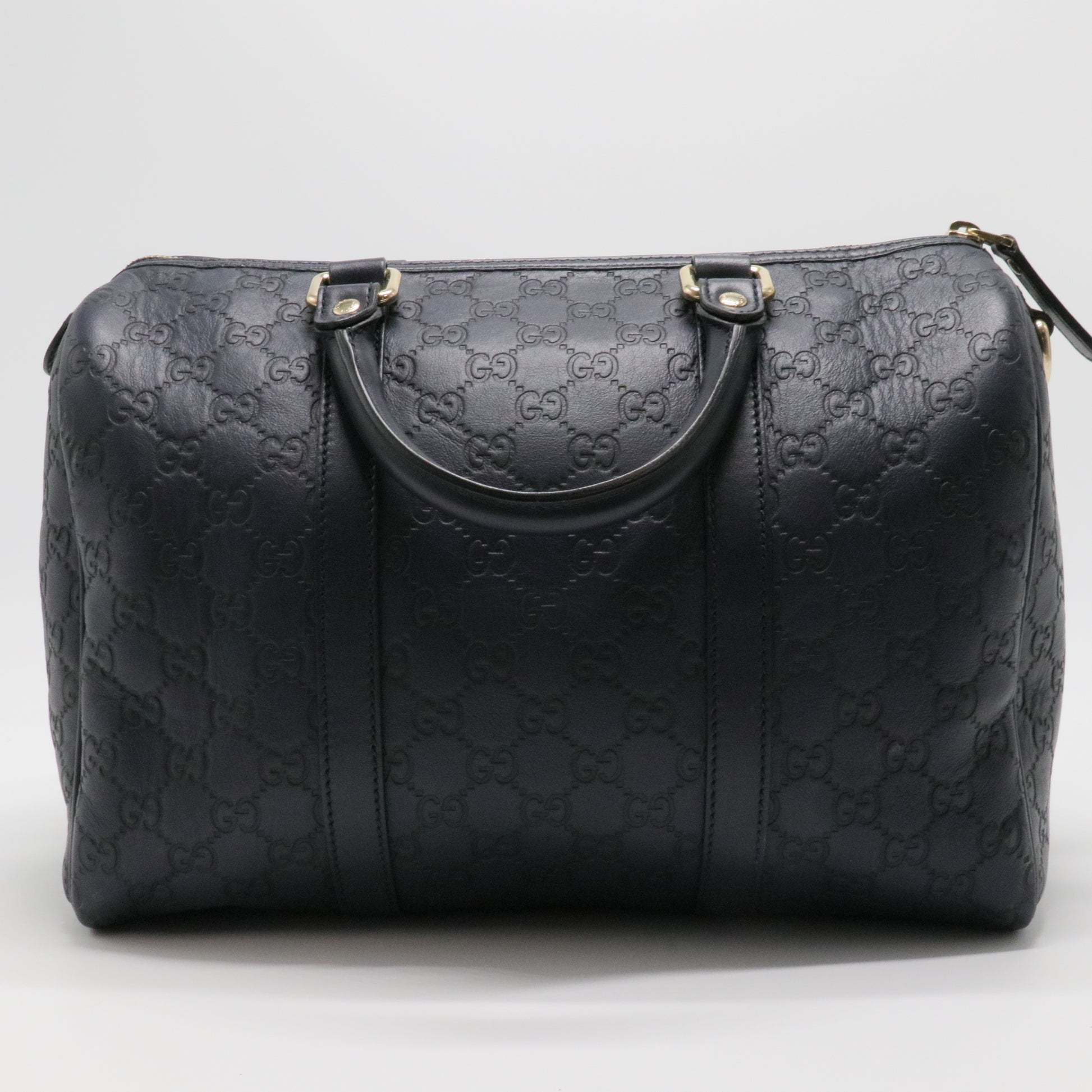 Dark Brown Guccissima Leather Medium Joy Boston Bag
