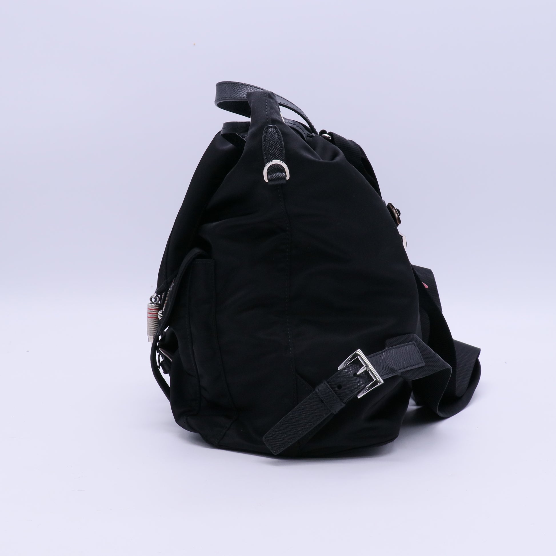 Prada Backpack Nylon Black/ Multicoloured twins LDJ3864