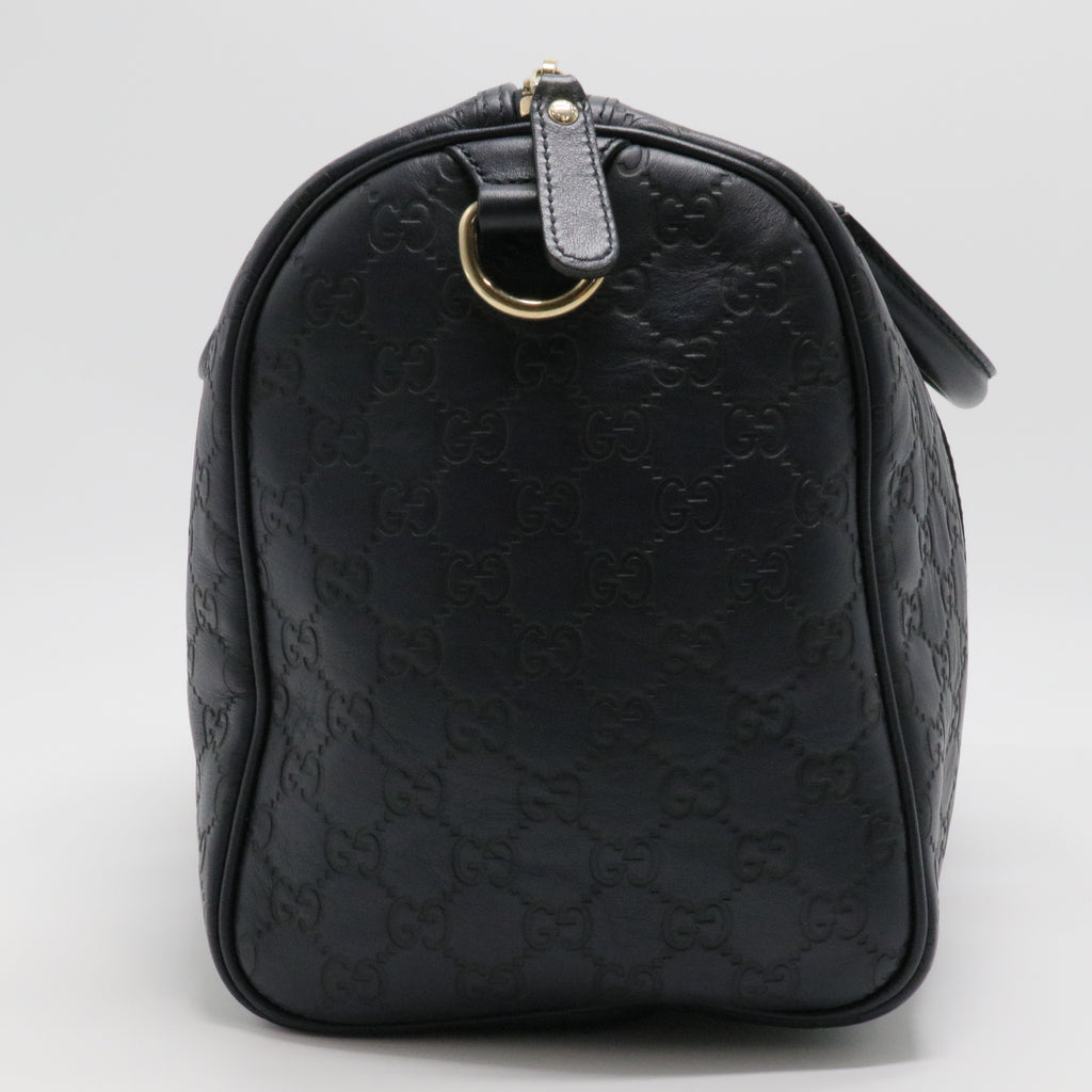 Dark Brown Guccissima Leather Medium Joy Boston Bag