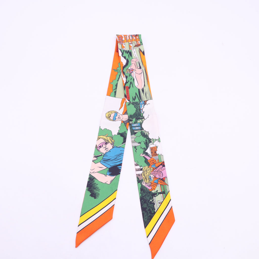 Hermès Wow Silk Twilly Scarf W23587