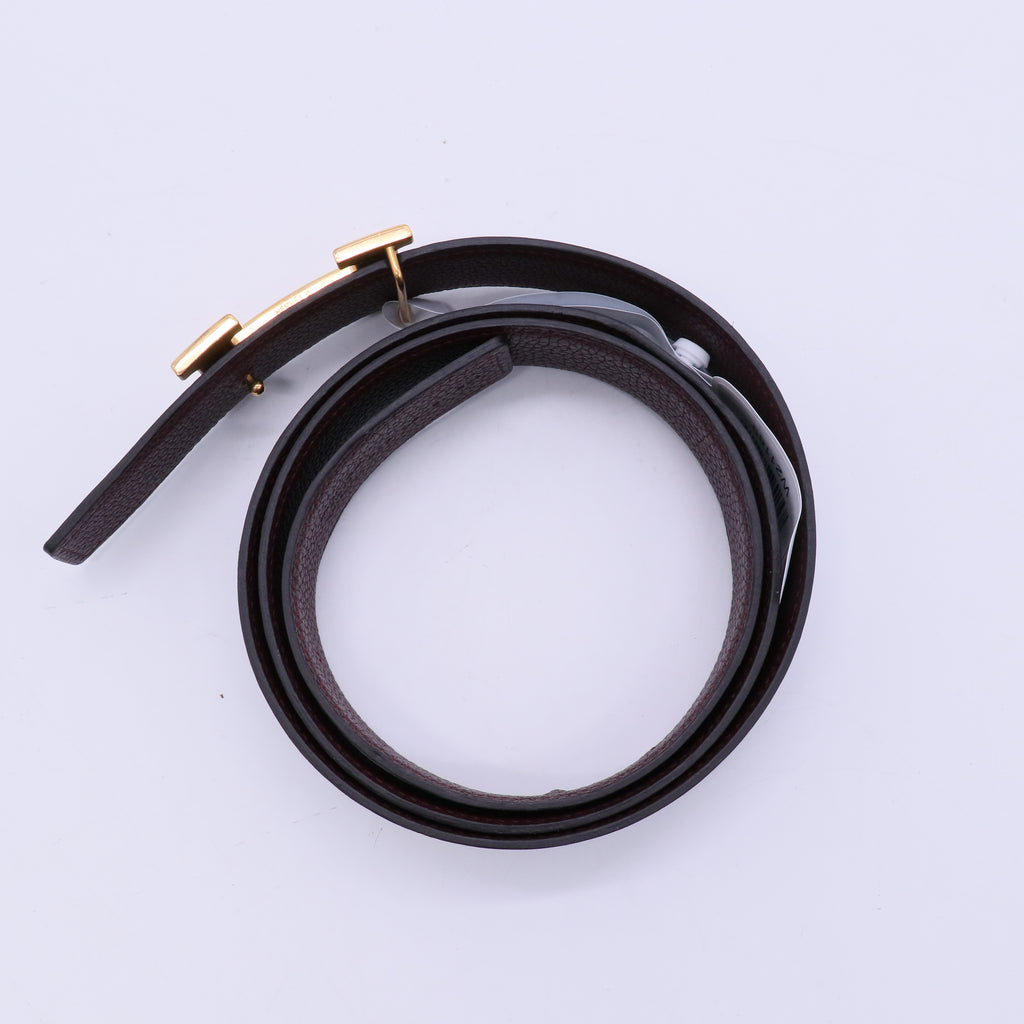 Hermes Noir Orange Constance H Belt twins W21189