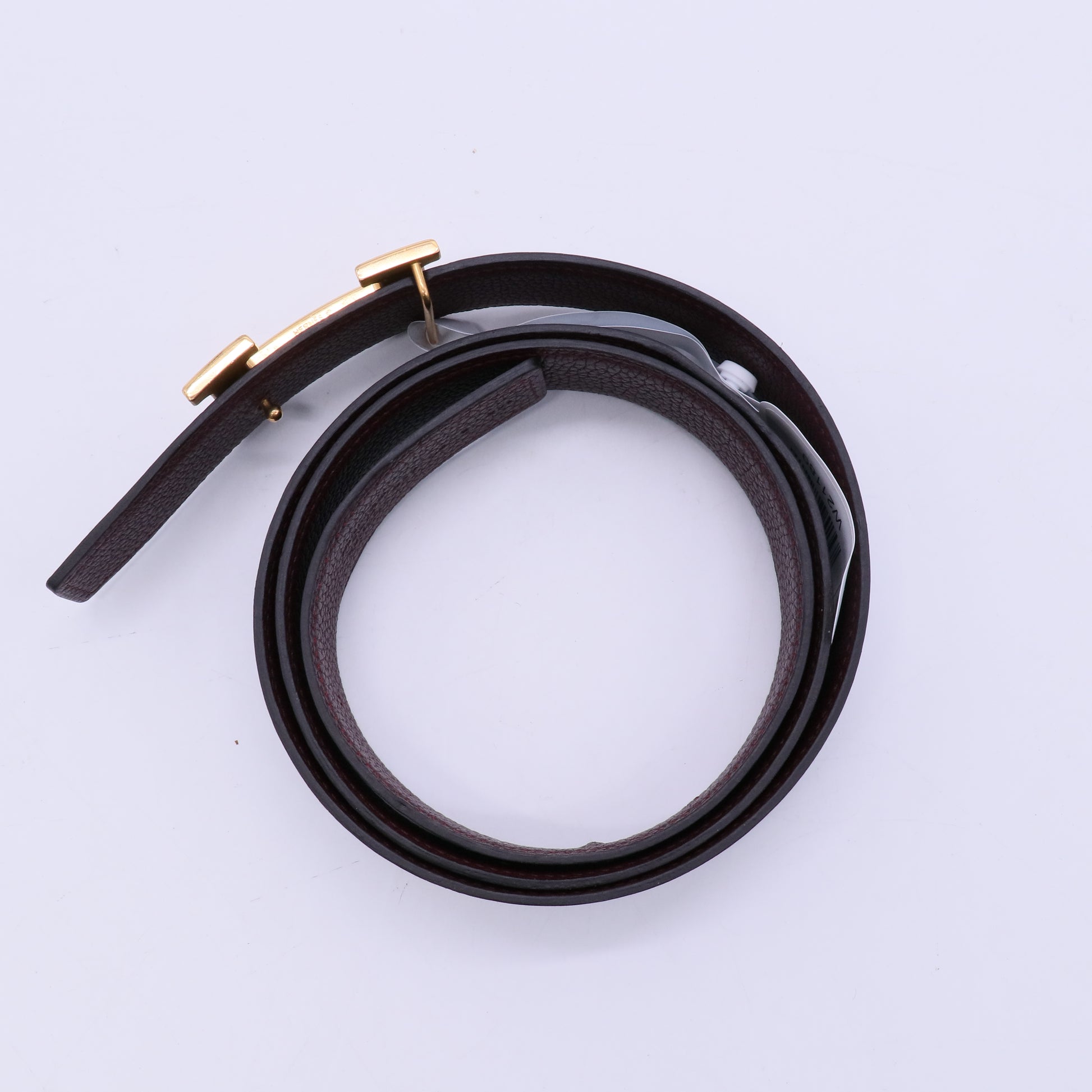 Hermes Noir Orange Constance H Belt twins W21189