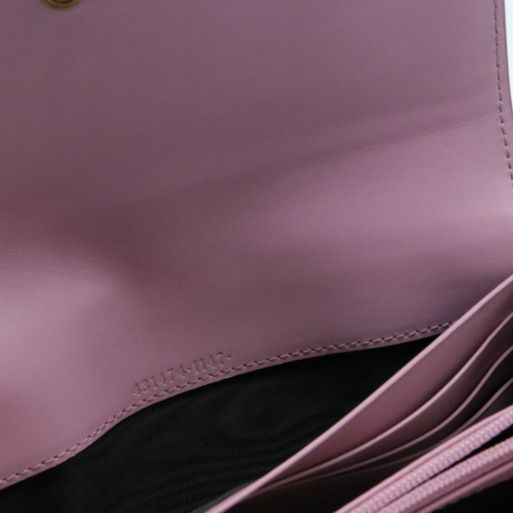 Pearly Coated Canvas with Leather Wallet