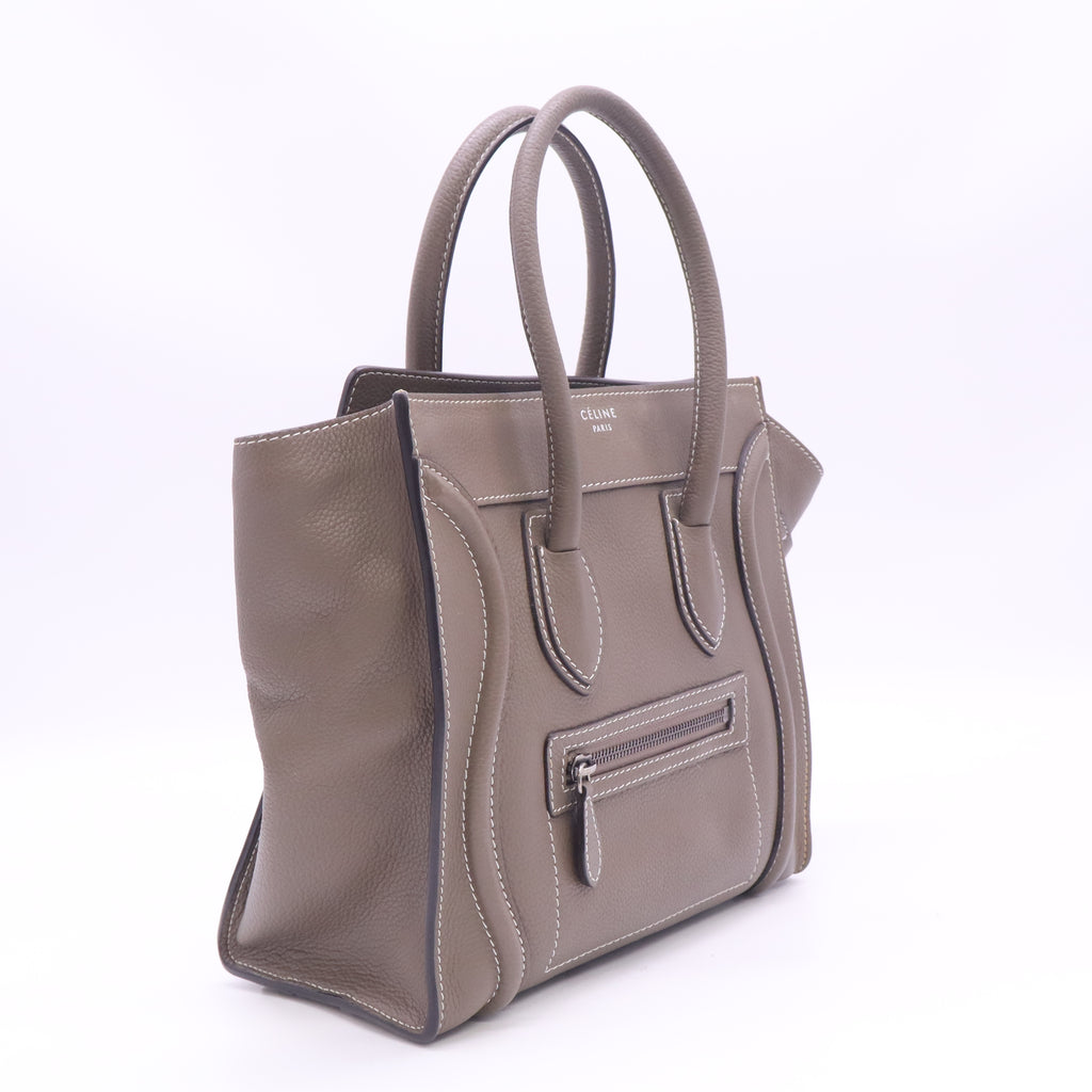 Drummed Calfskin Micro Luggage Souris B24762