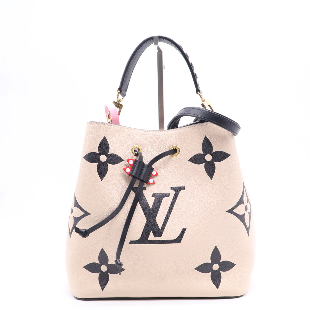 Louis Vuitton Empreinte Monogram Giant Crafty Neonoe MM Creme Black twins LDJ3900