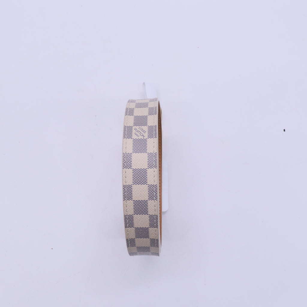 Louis Vuitton Damier Azur 25mm Mini Belt 85 34 twins W20875