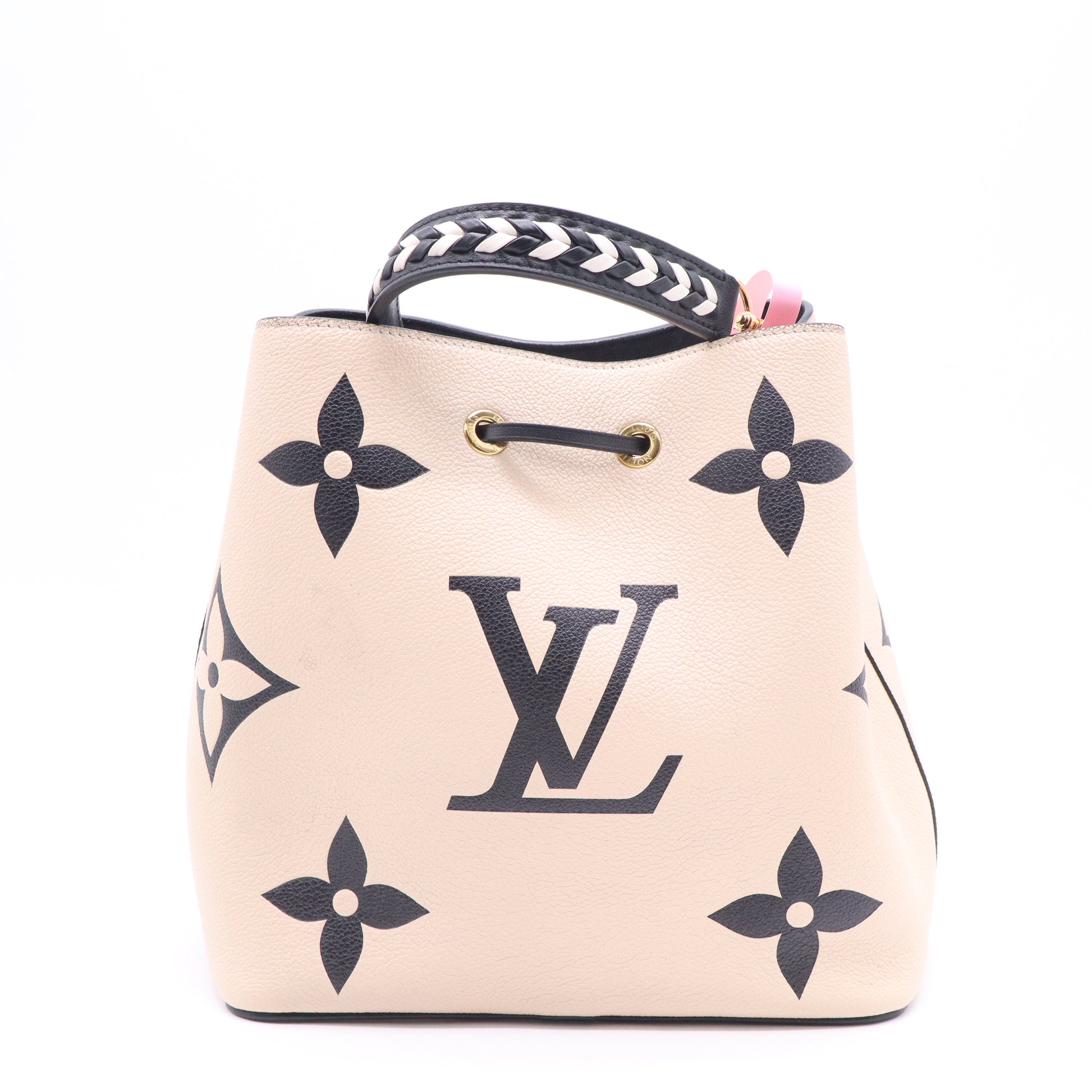 Louis Vuitton Empreinte Monogram Giant Crafty Neonoe MM Creme Black twins LDJ3900