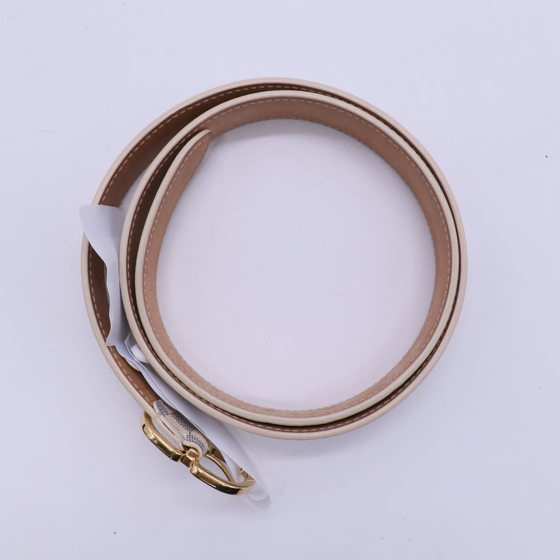 Louis Vuitton Damier Azur 25mm Mini Belt 85 34 twins W20875