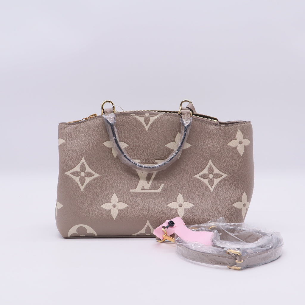 Petit Palais Handbag Bicolor Monogram Empreinte Giant Twins LDJ3388