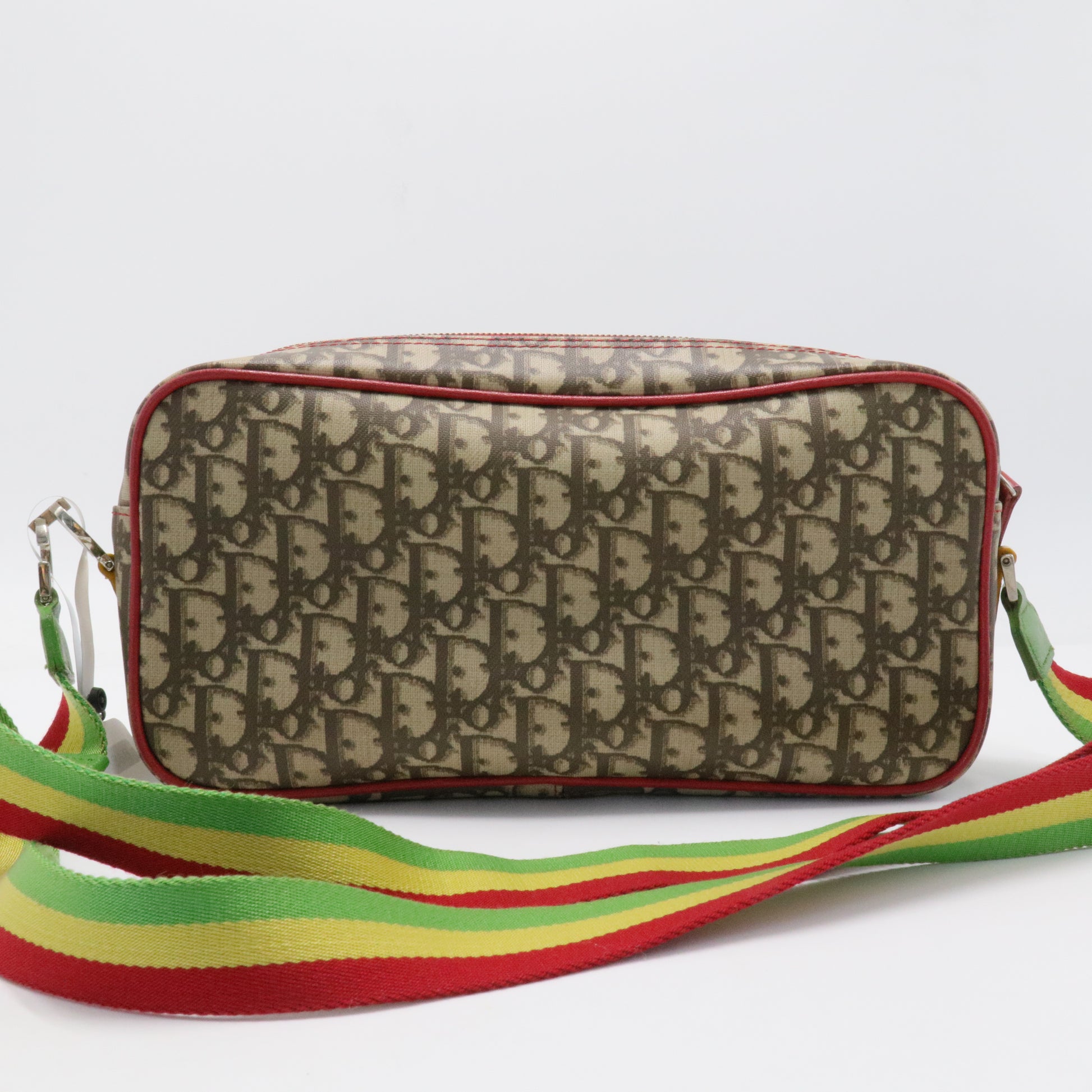 Afar Vintage Pre-owned CHRISTIAN DIOR Trotter Rasta Line No.2 Shoulder Bag