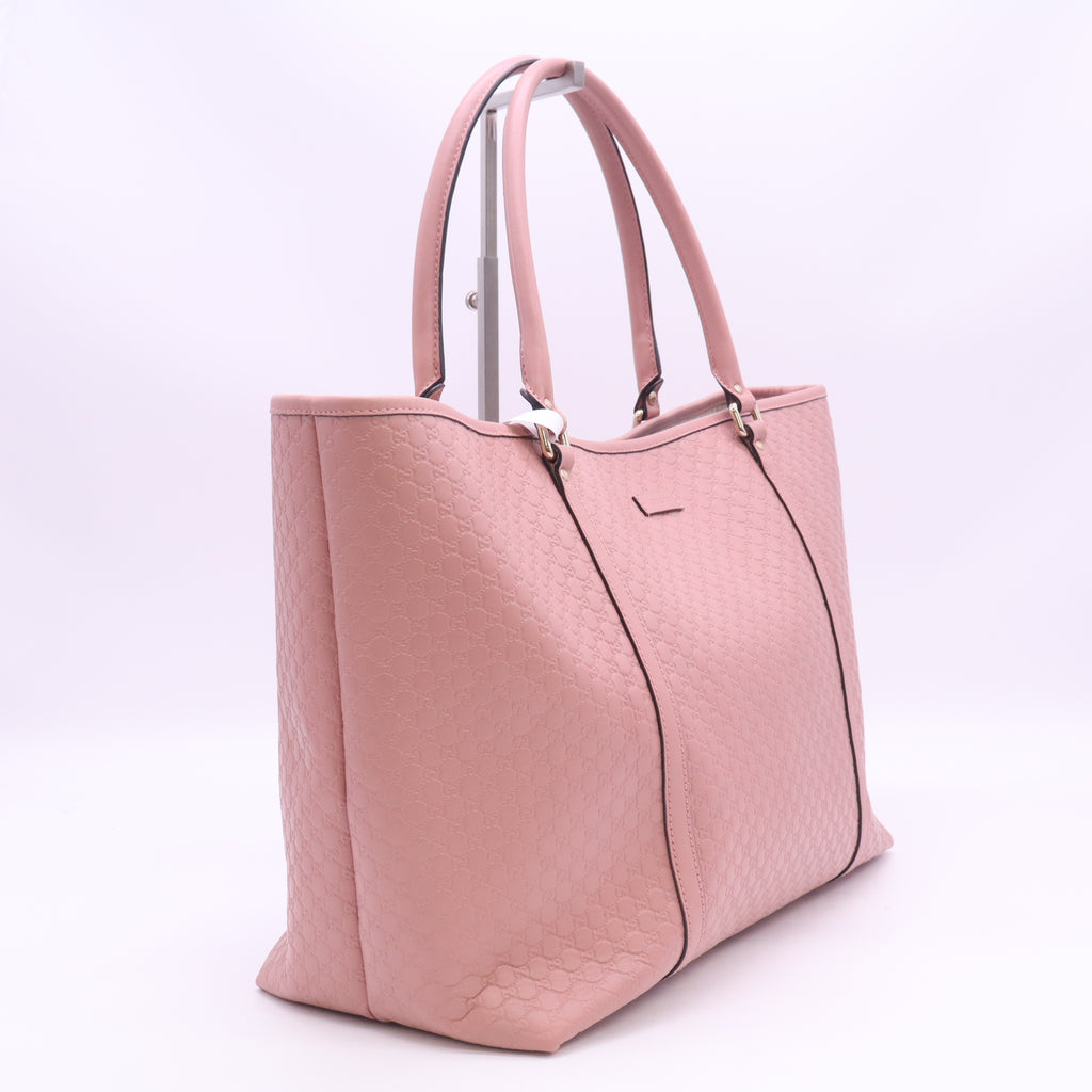 Gucci Pink Microguccissima Leather Tote B23797