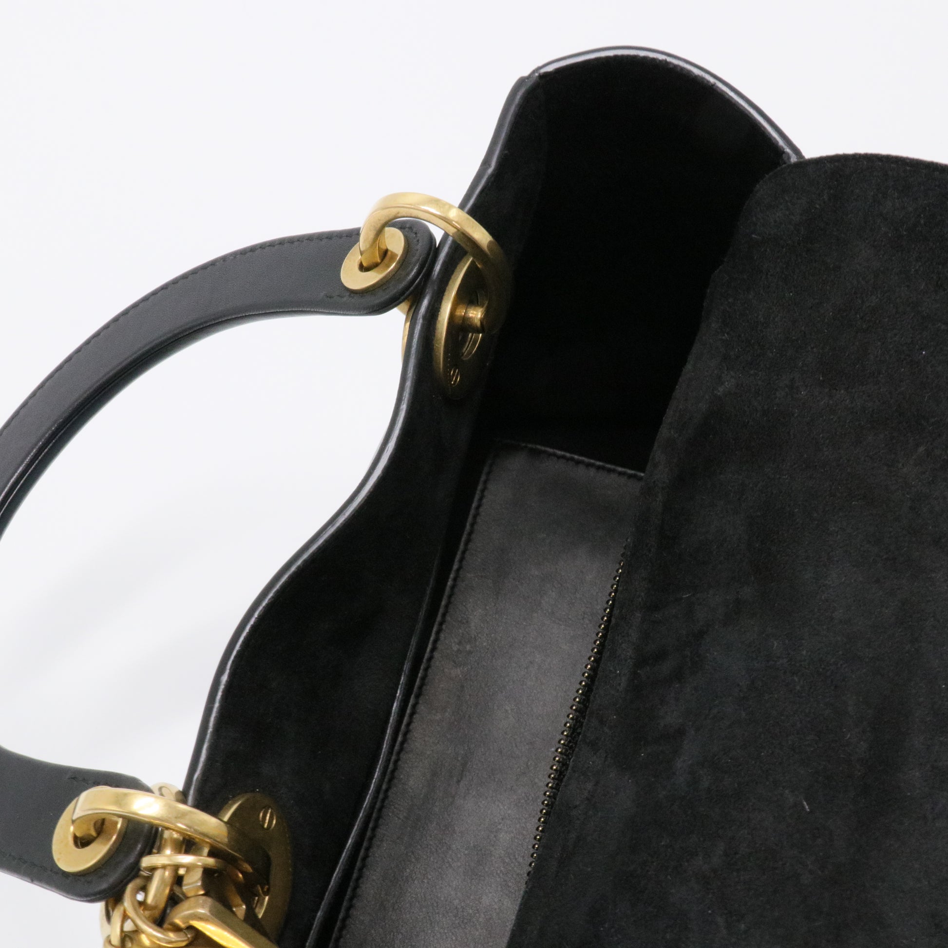 Vintage Lady Dior Wheel Of Fortune Printed Leather Medium