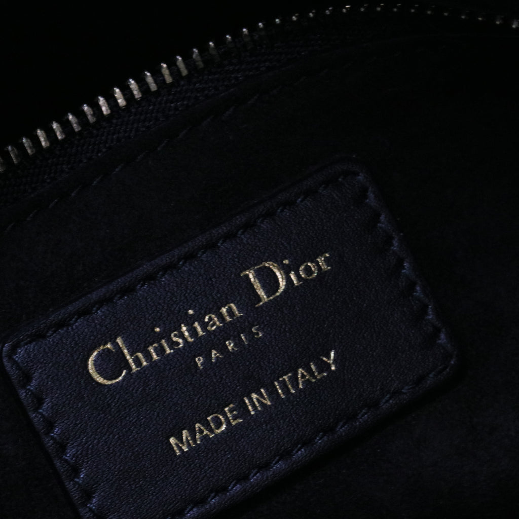 Vintage Lady Dior Wheel Of Fortune Printed Leather Medium