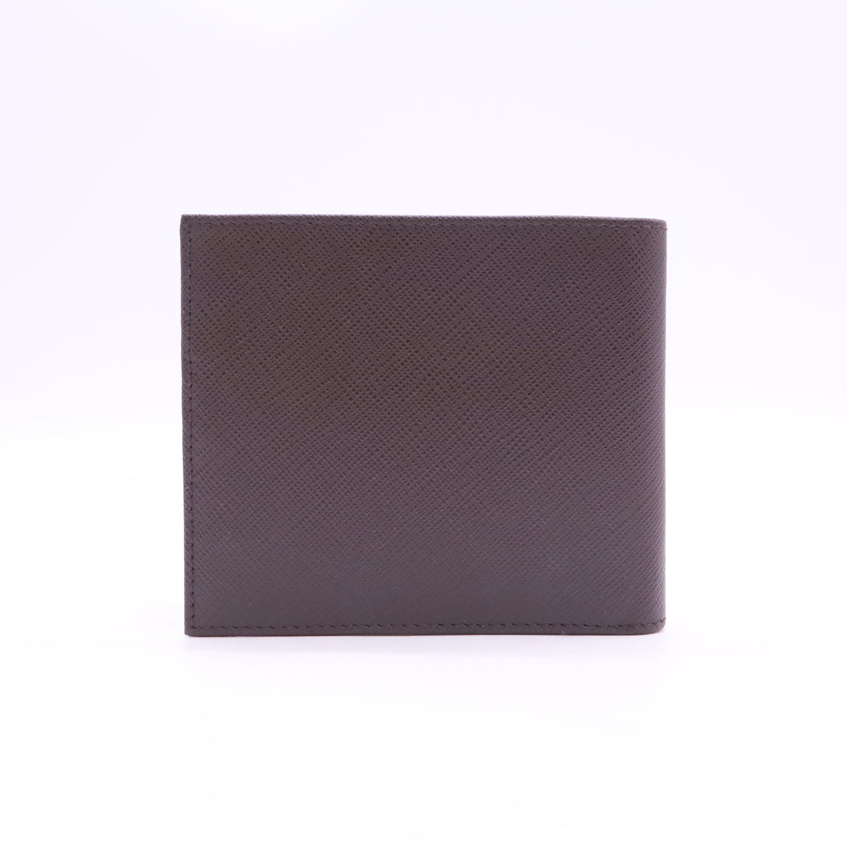 White/BrownSaffiano Leather Bifold Wallet W23599