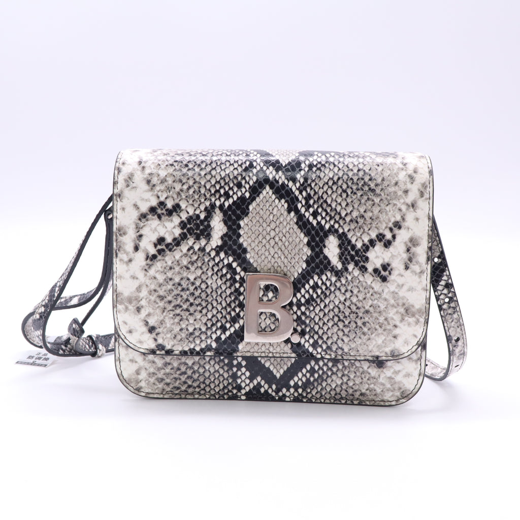 Balenciaga Neutral B. Wallet on Chain in Python Twins LDJ5246