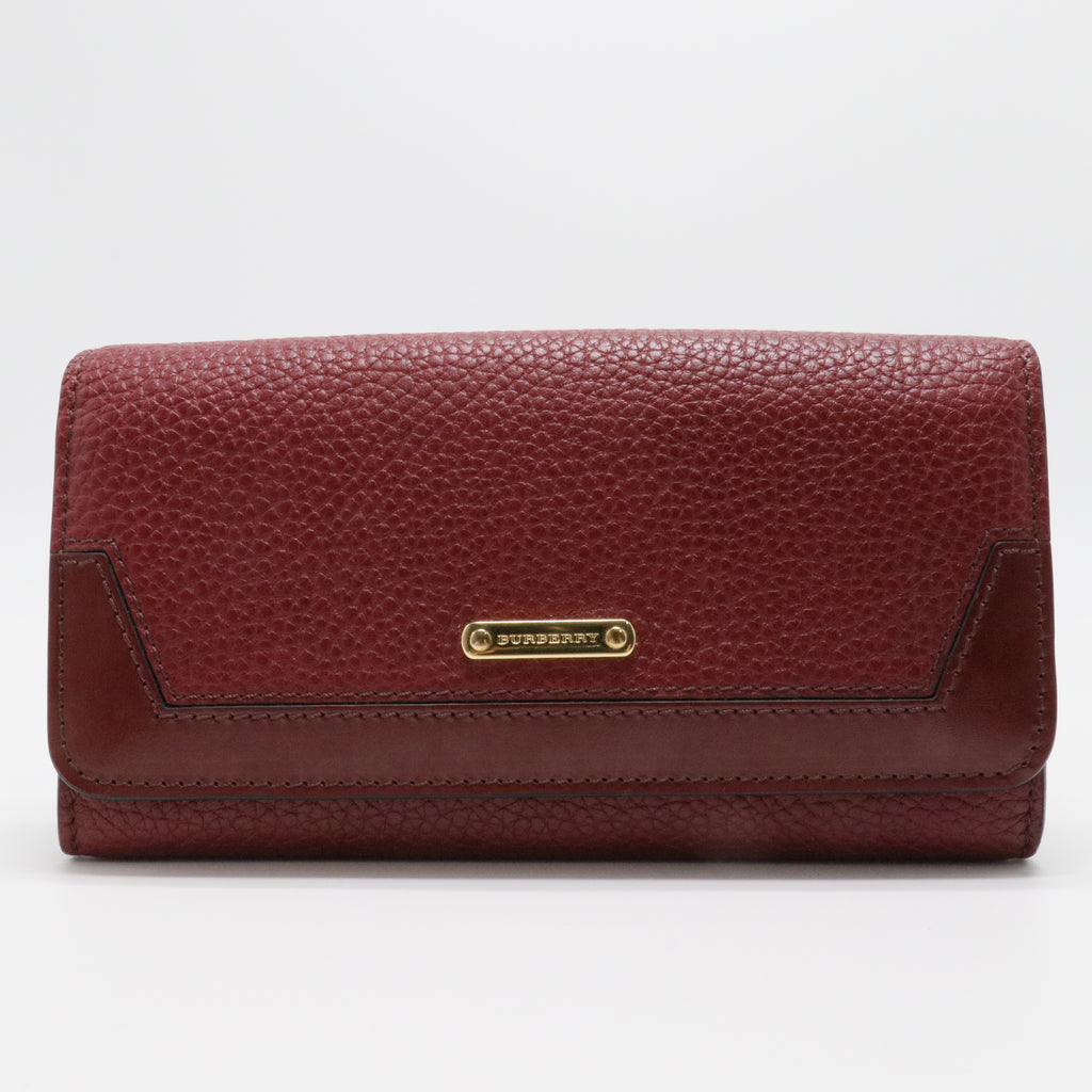 Red leather wallet