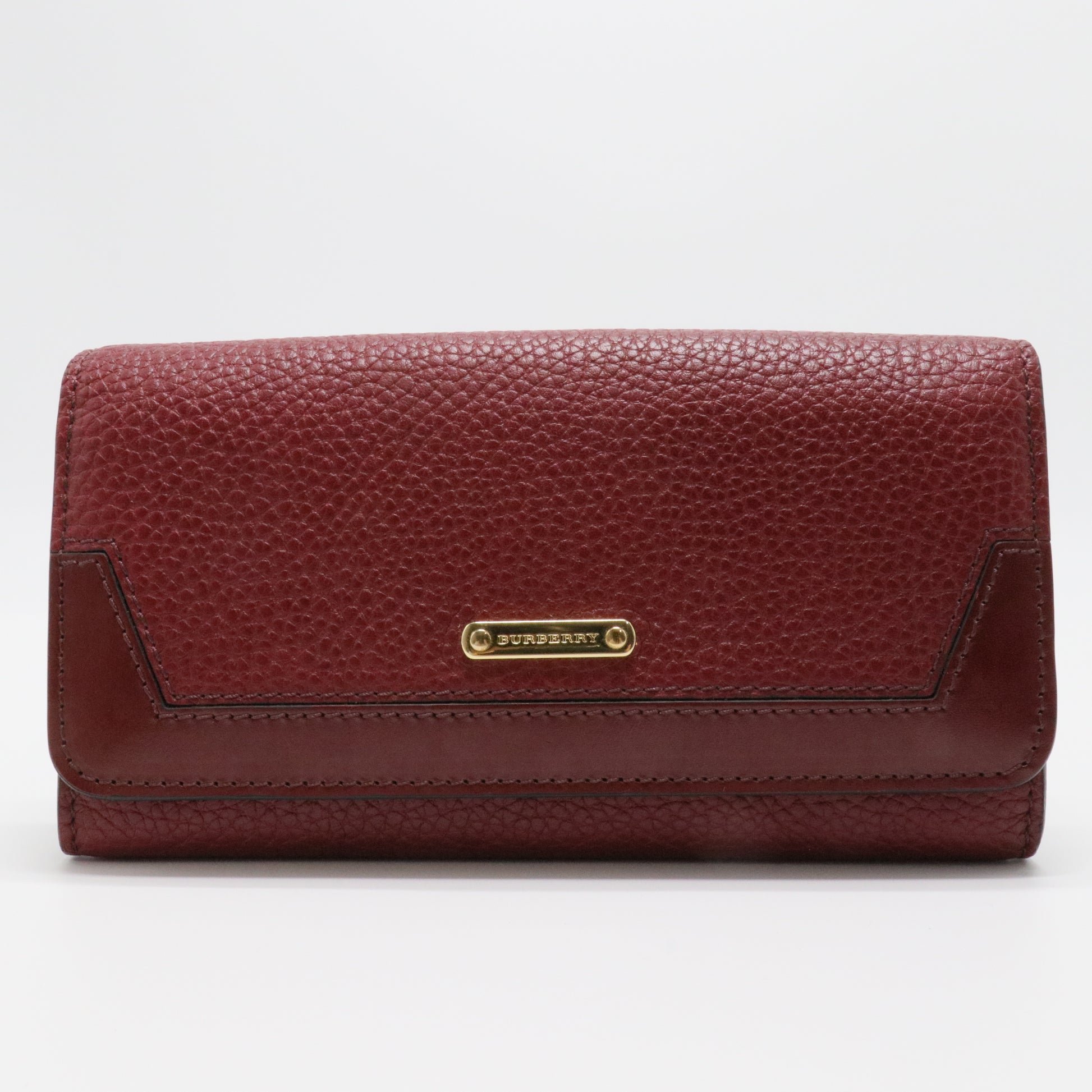 Red leather wallet