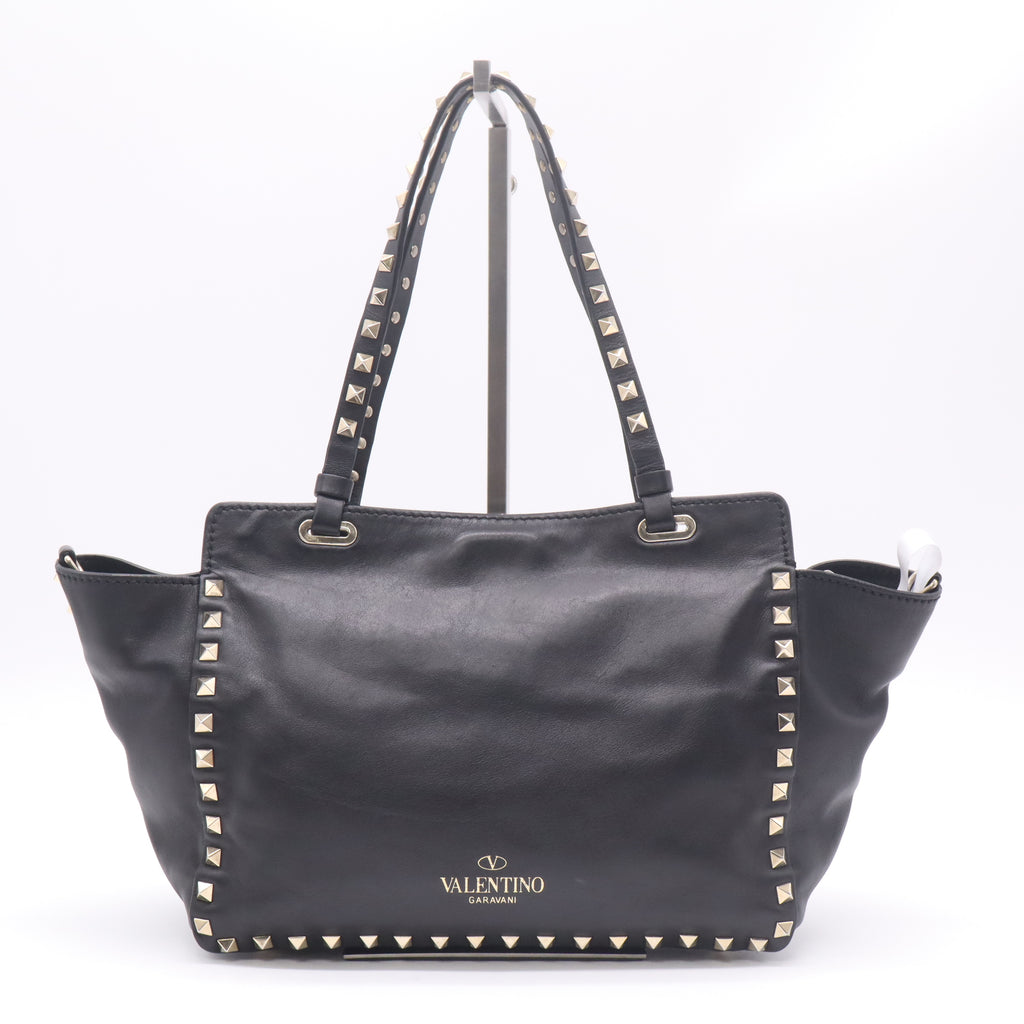 Valentino Garavani Rockstud Medium Leather Trapeze Tote Bag B21825