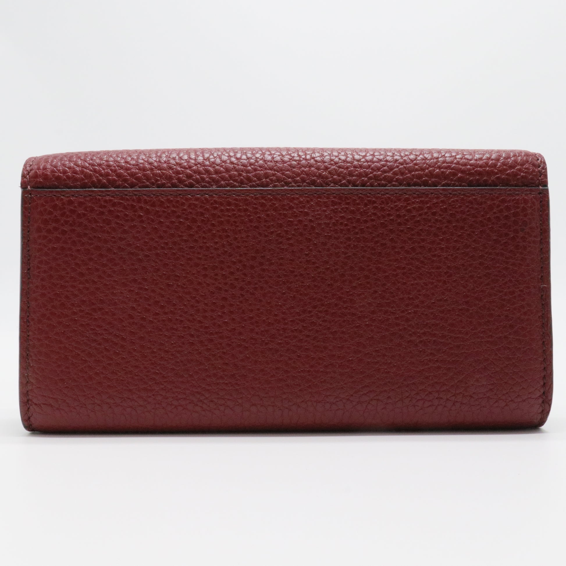 Red leather wallet
