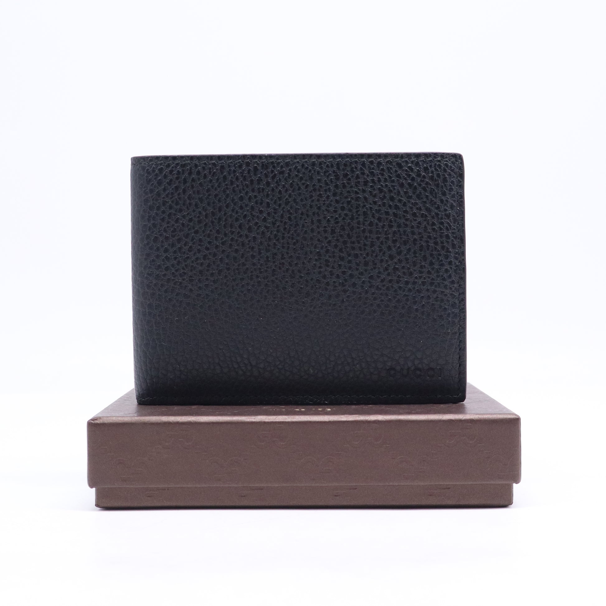 Gucci Pebbled Leather Bifold Wallet  W21170