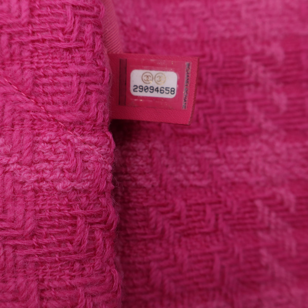 Chanel Pink Quilted Tweed Chanel 19 Small Flap Bag twins LDJ3370