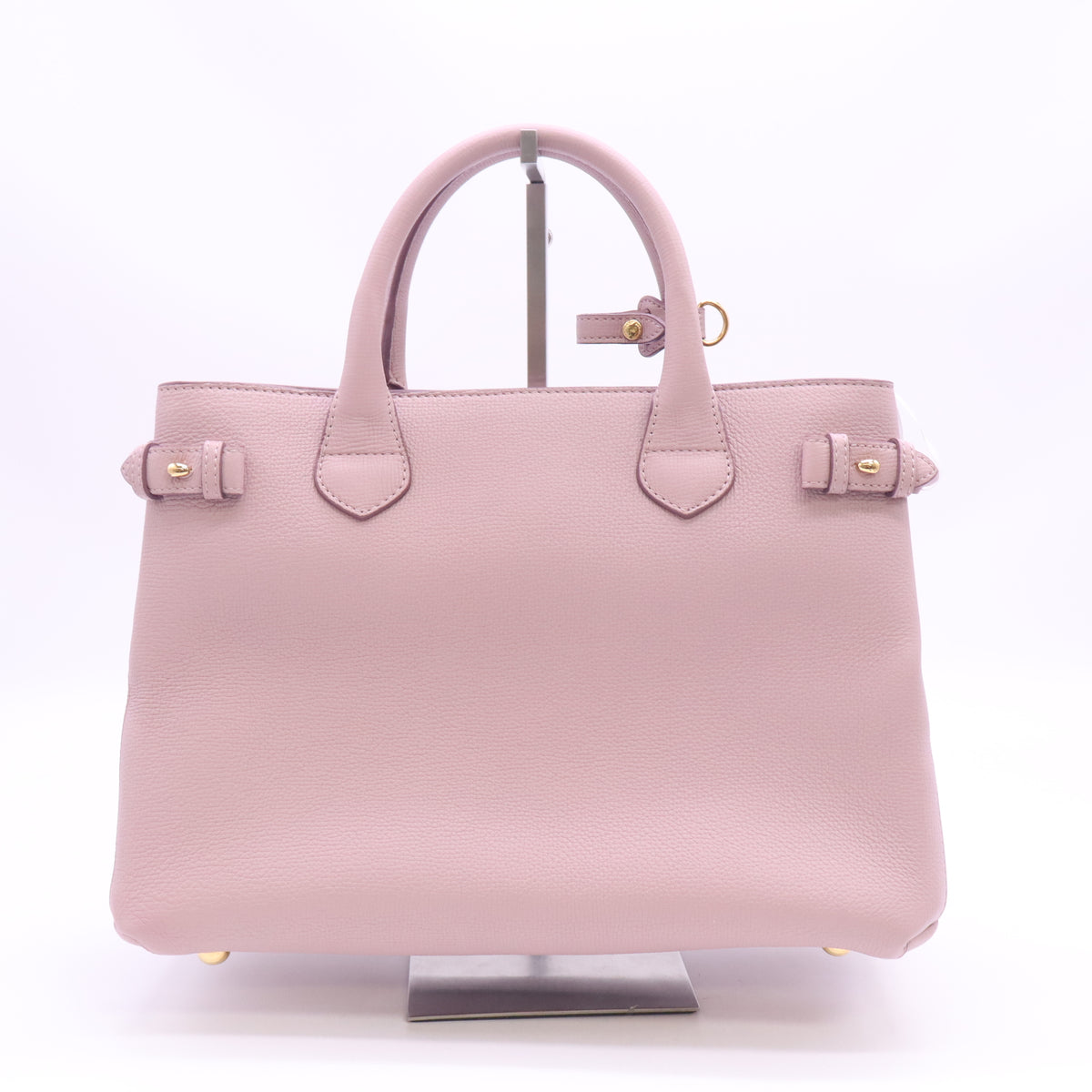 Banner Tote Leather and House Check Canvas B24561