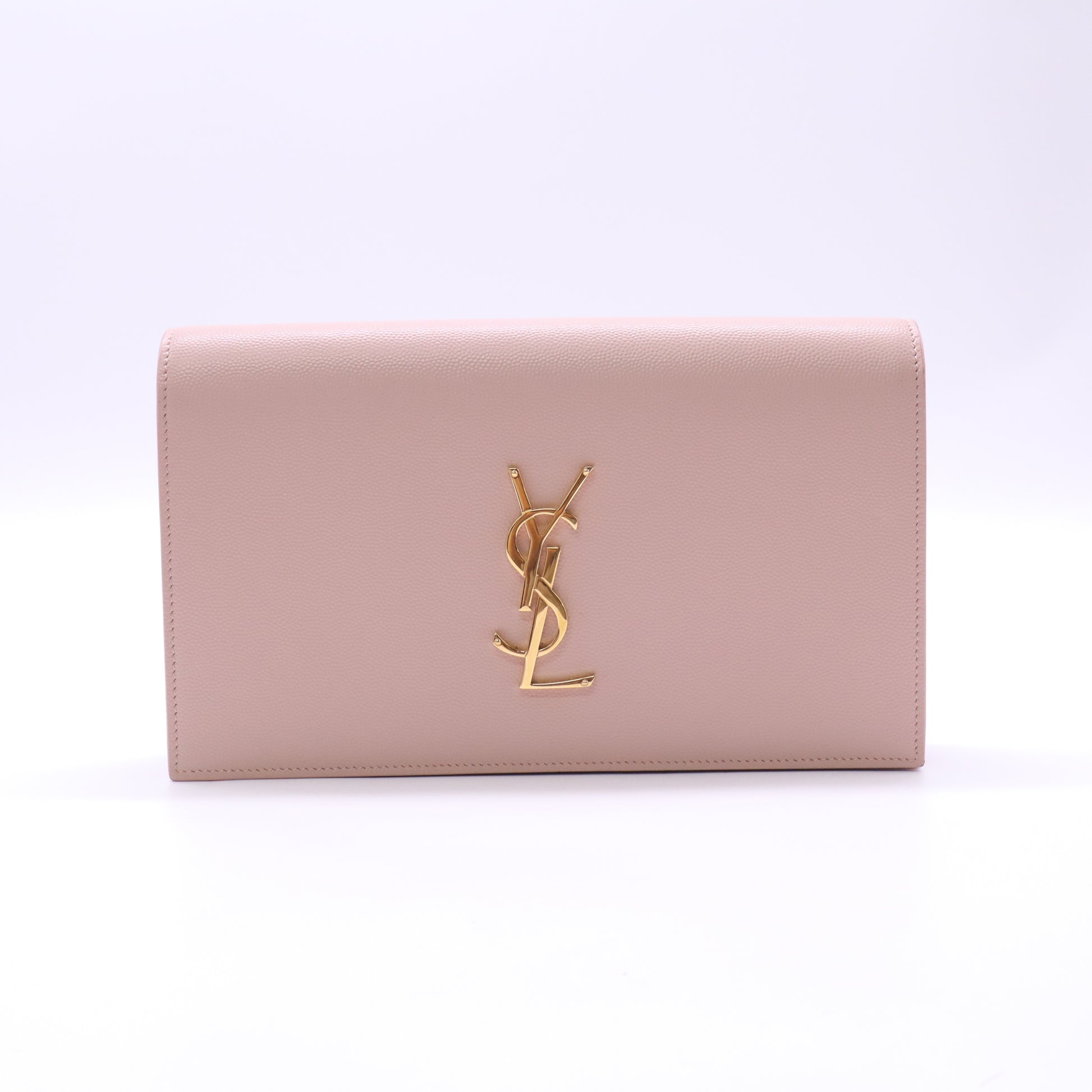 Saint Laurent Cassandre Classic Leather Monogram Clutch Twins LDJ5251