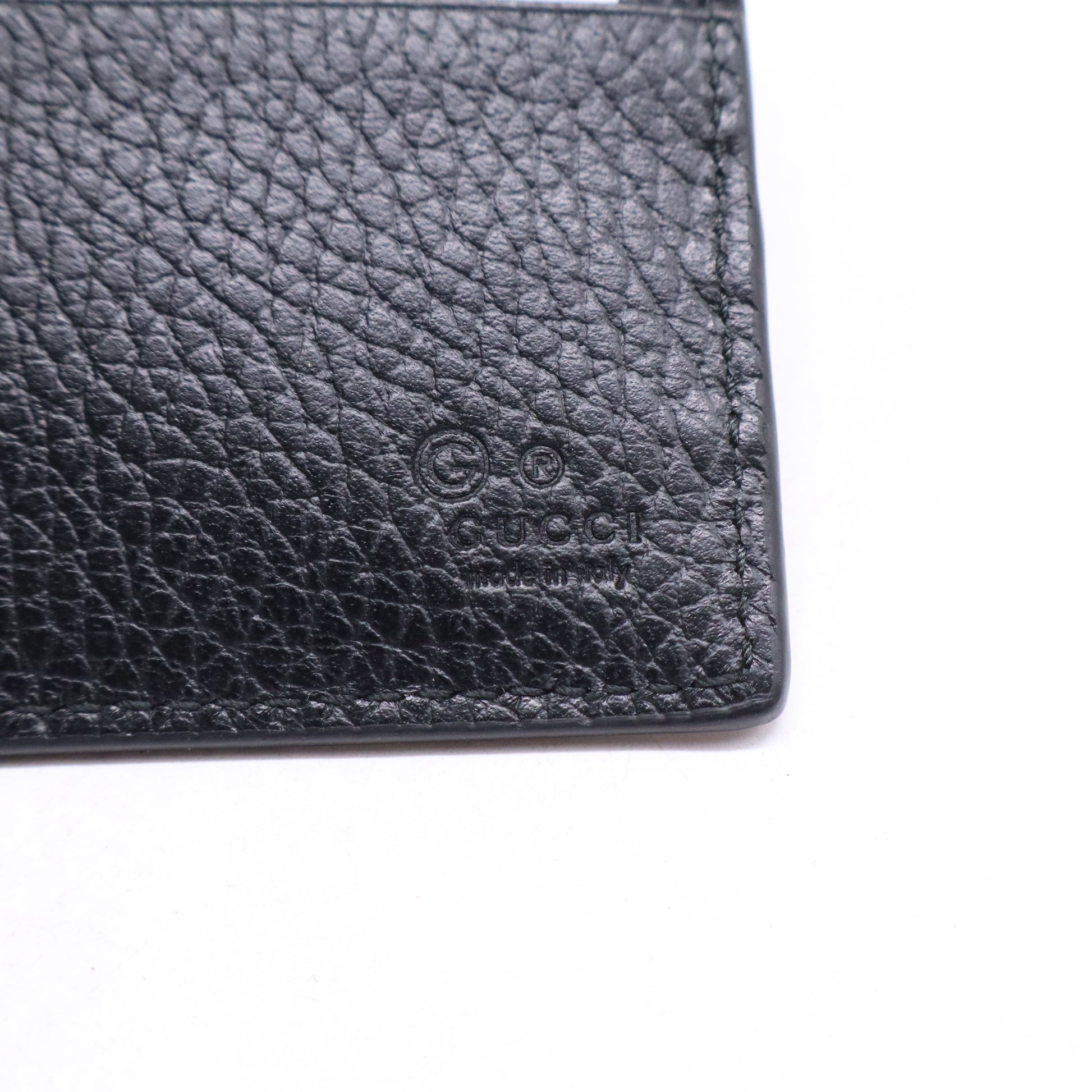 Gucci Pebbled Leather Bifold Wallet  W21170