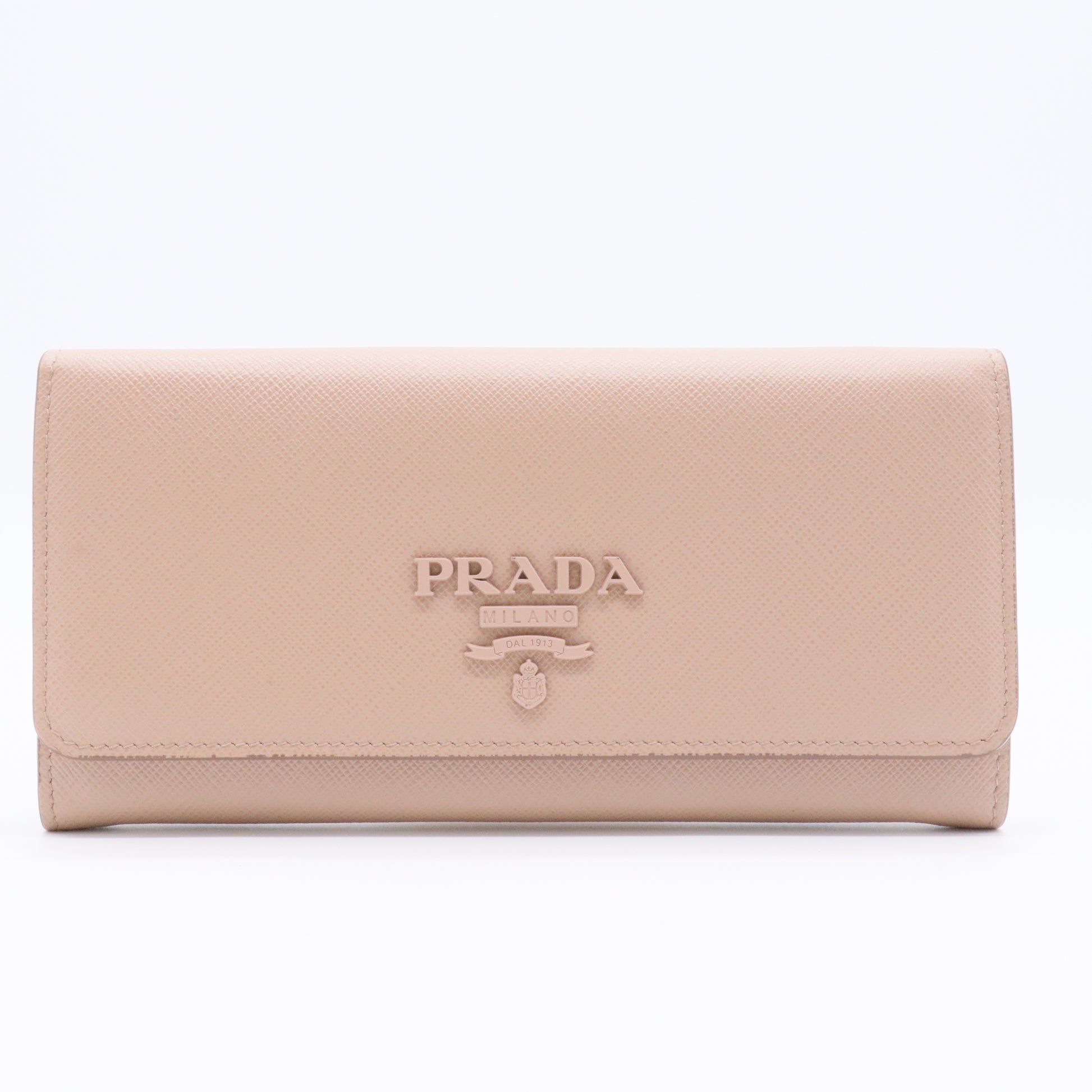 Saffiano Lux Leather Continental Wallet