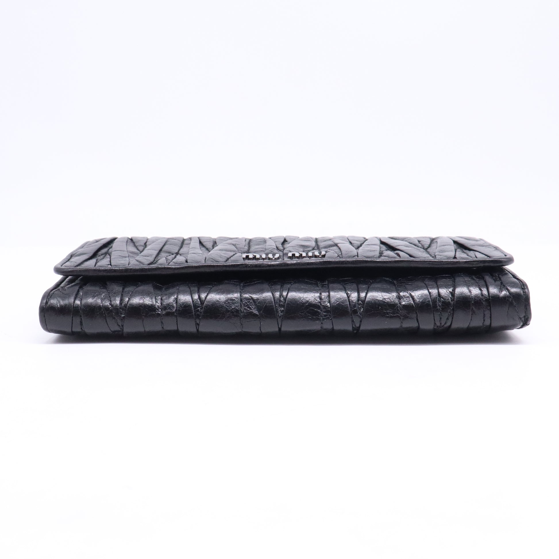 Miu Miu Matelassé Nappa Leather Flap Wallet W20813