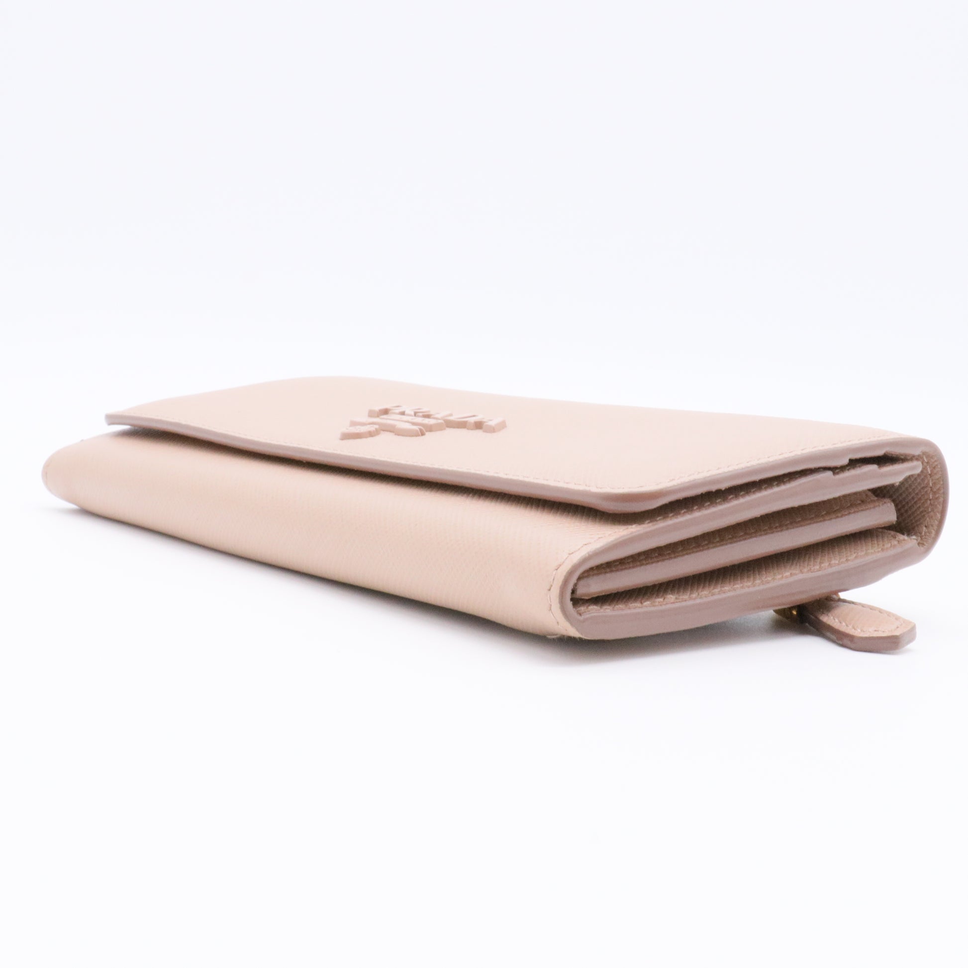 Saffiano Lux Leather Continental Wallet