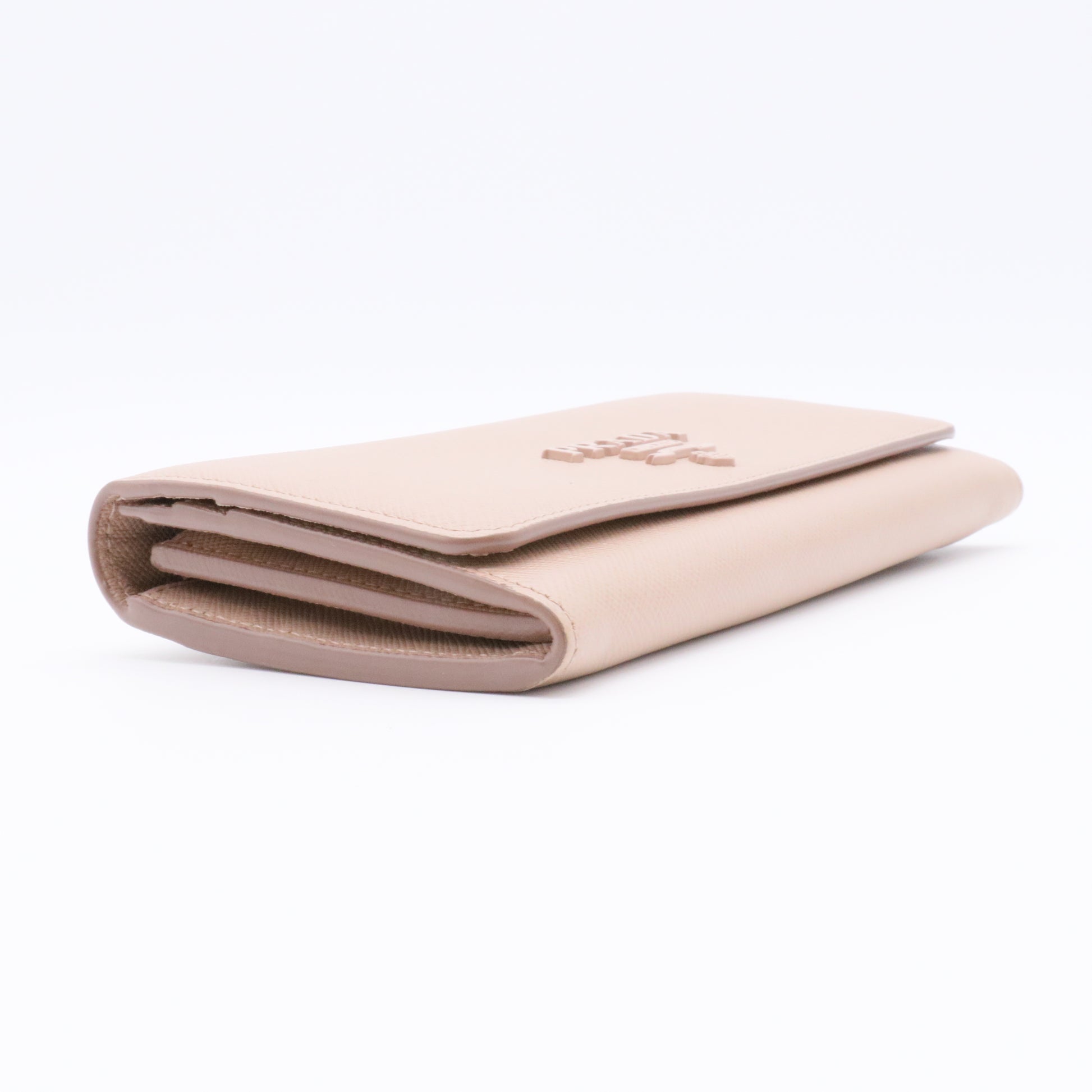 Saffiano Lux Leather Continental Wallet