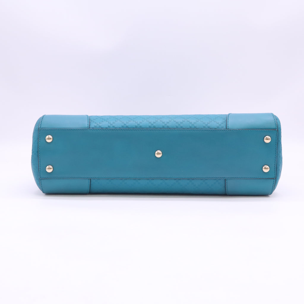Gucci Bright Diamante 2-Way Leather Top Handle Shoulder Bag B24388