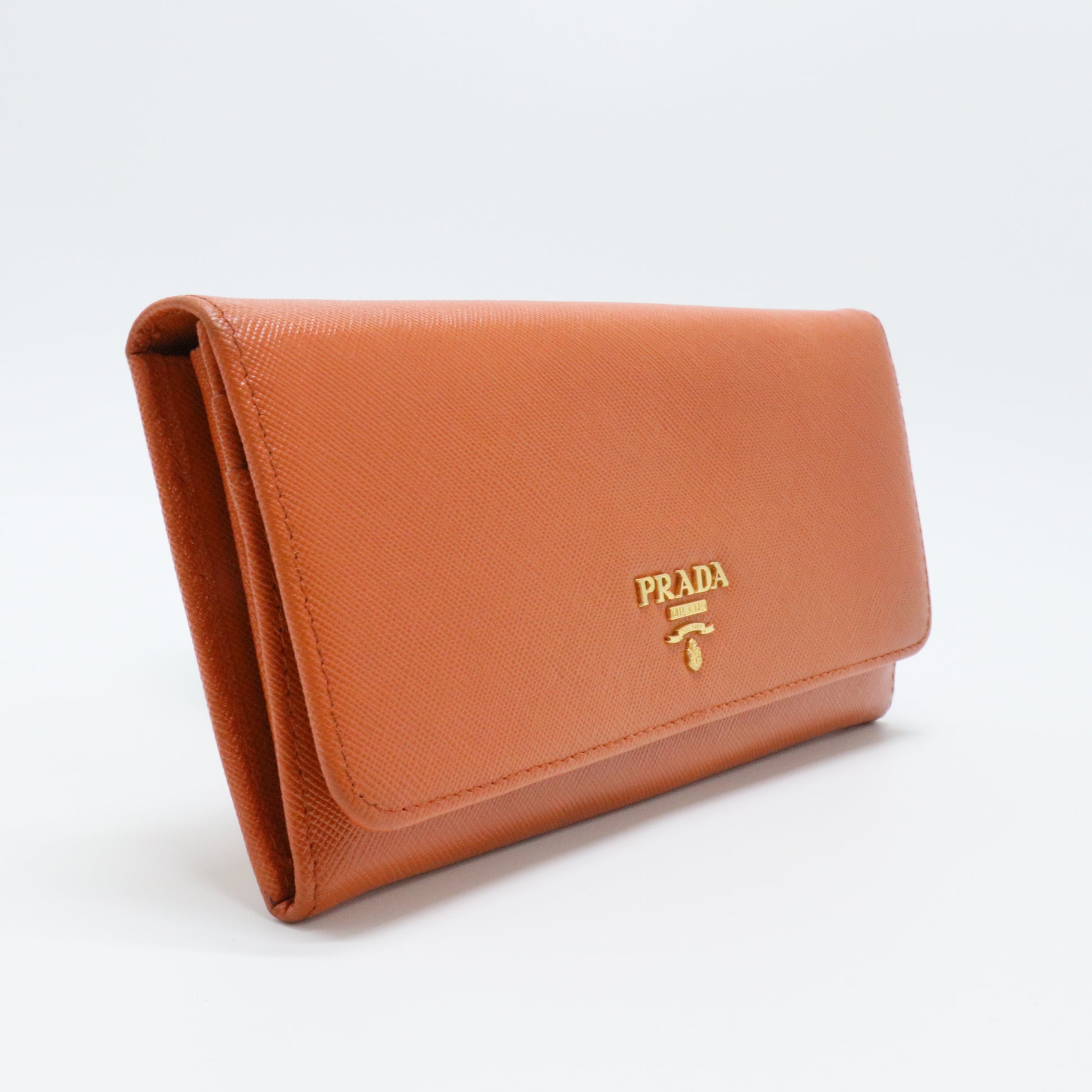 Saffiano Metal Continental Flap Wallet